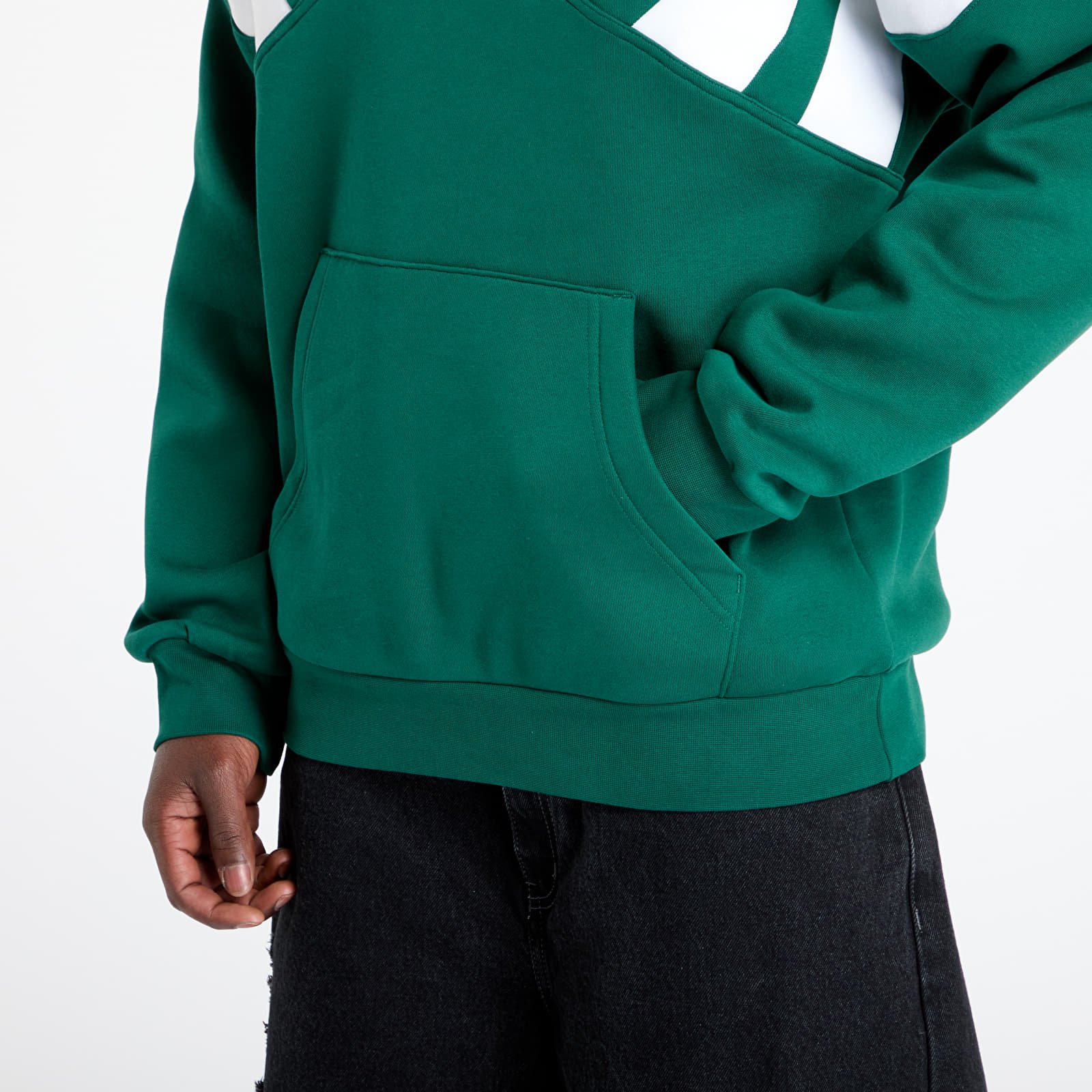Men's sweatshirts adidas Archive Cut Line Sweatshirt Collegiate Green/ White/ Semi Lucid Fuchsia