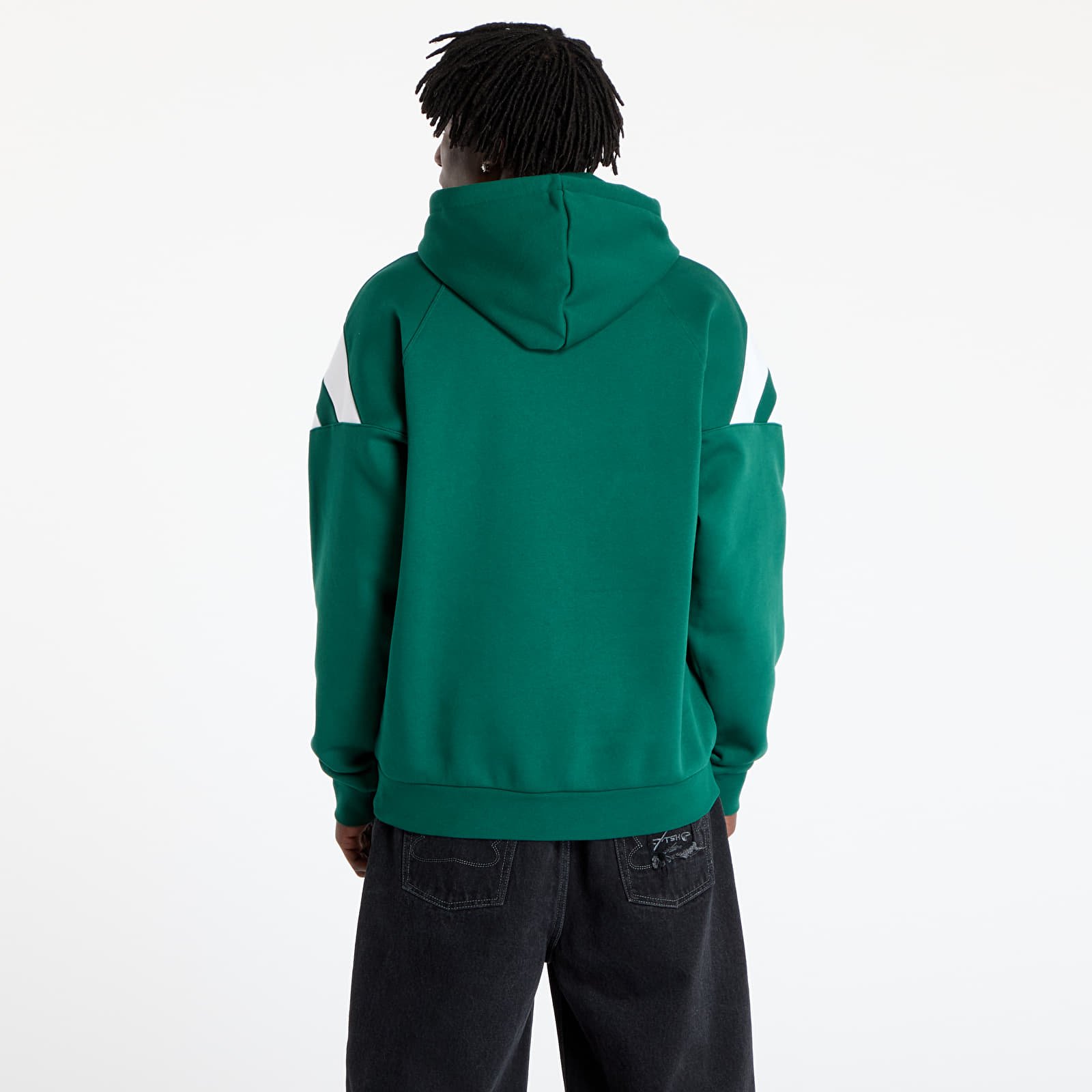 Men's sweatshirts adidas Archive Cut Line Sweatshirt Collegiate Green/ White/ Semi Lucid Fuchsia