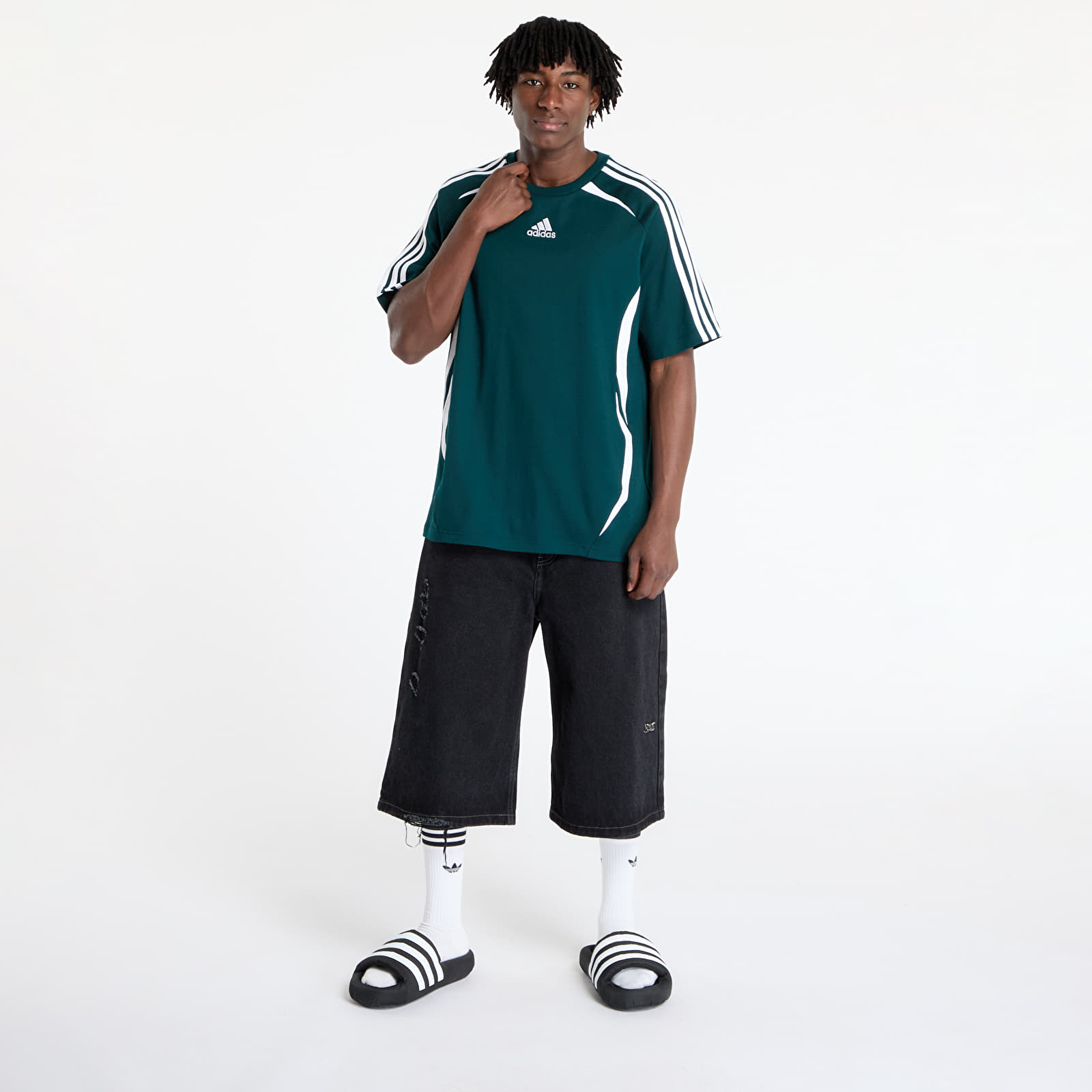 Pánská trička adidas Teamgeist Cotton T-Shirt Aurora Ivy