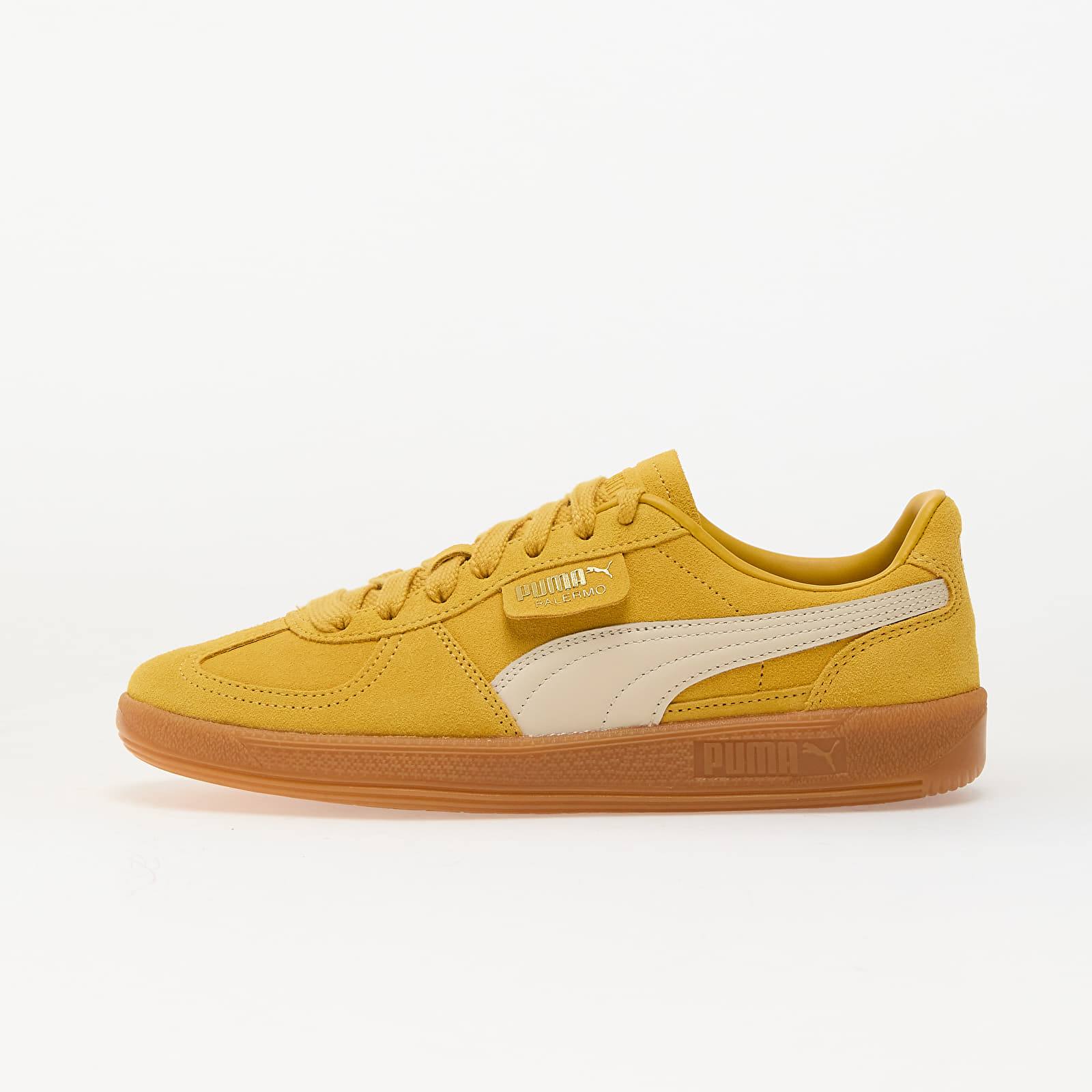 Men's sneakers and shoes Puma Palermo Yellow Sizzle-Alpine Snow