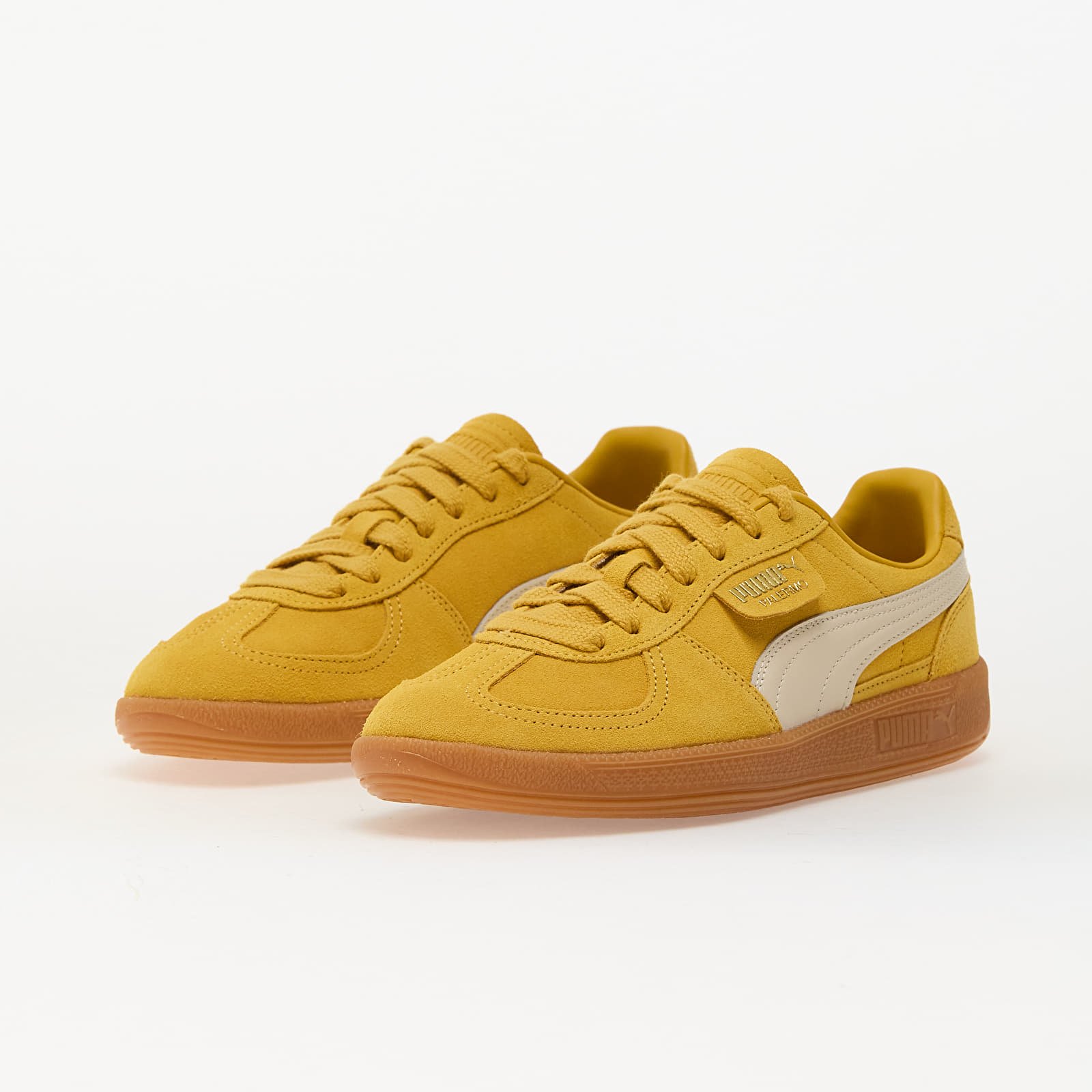 Men's sneakers and shoes Puma Palermo Yellow Sizzle-Alpine Snow