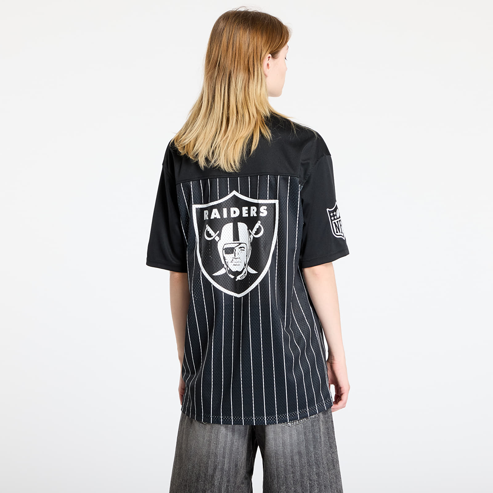 Jerseys New Era Las Vegas Raiders NFL Pinstripe Jersey UNISEX Black