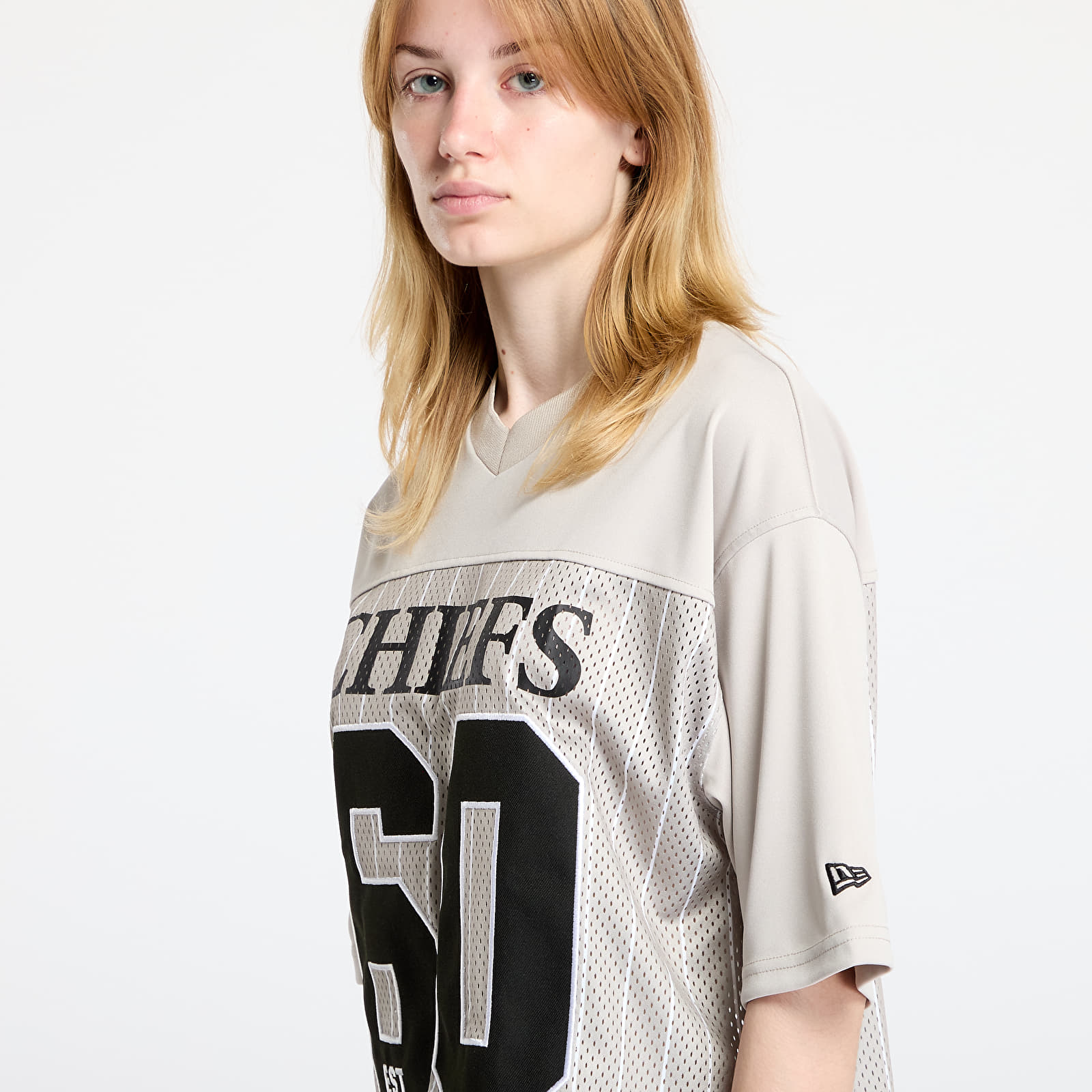 Trikots New Era Kansas City Chiefs NFL Pinstripe Jersey UNISEX Stone