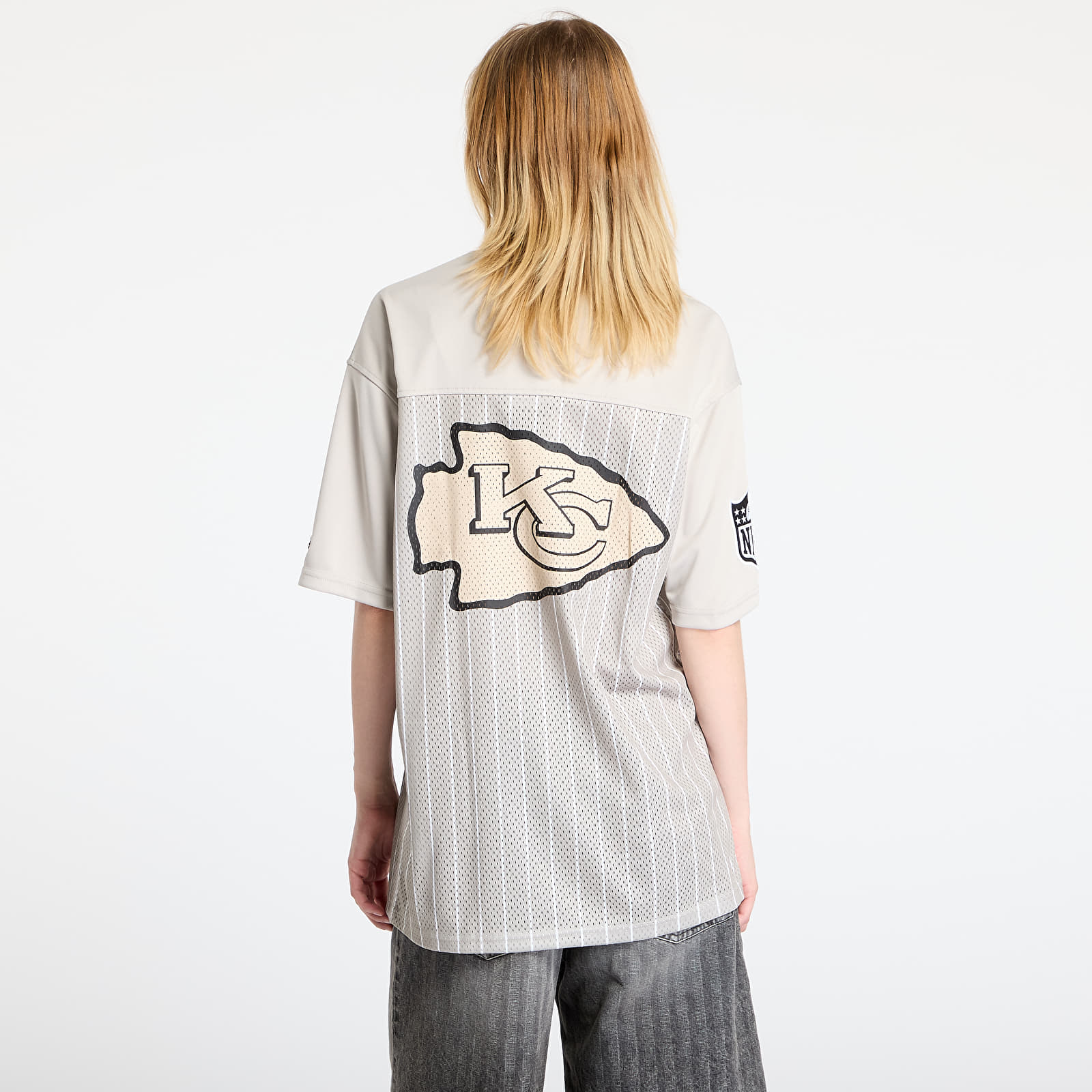 Trikots New Era Kansas City Chiefs NFL Pinstripe Jersey UNISEX Stone