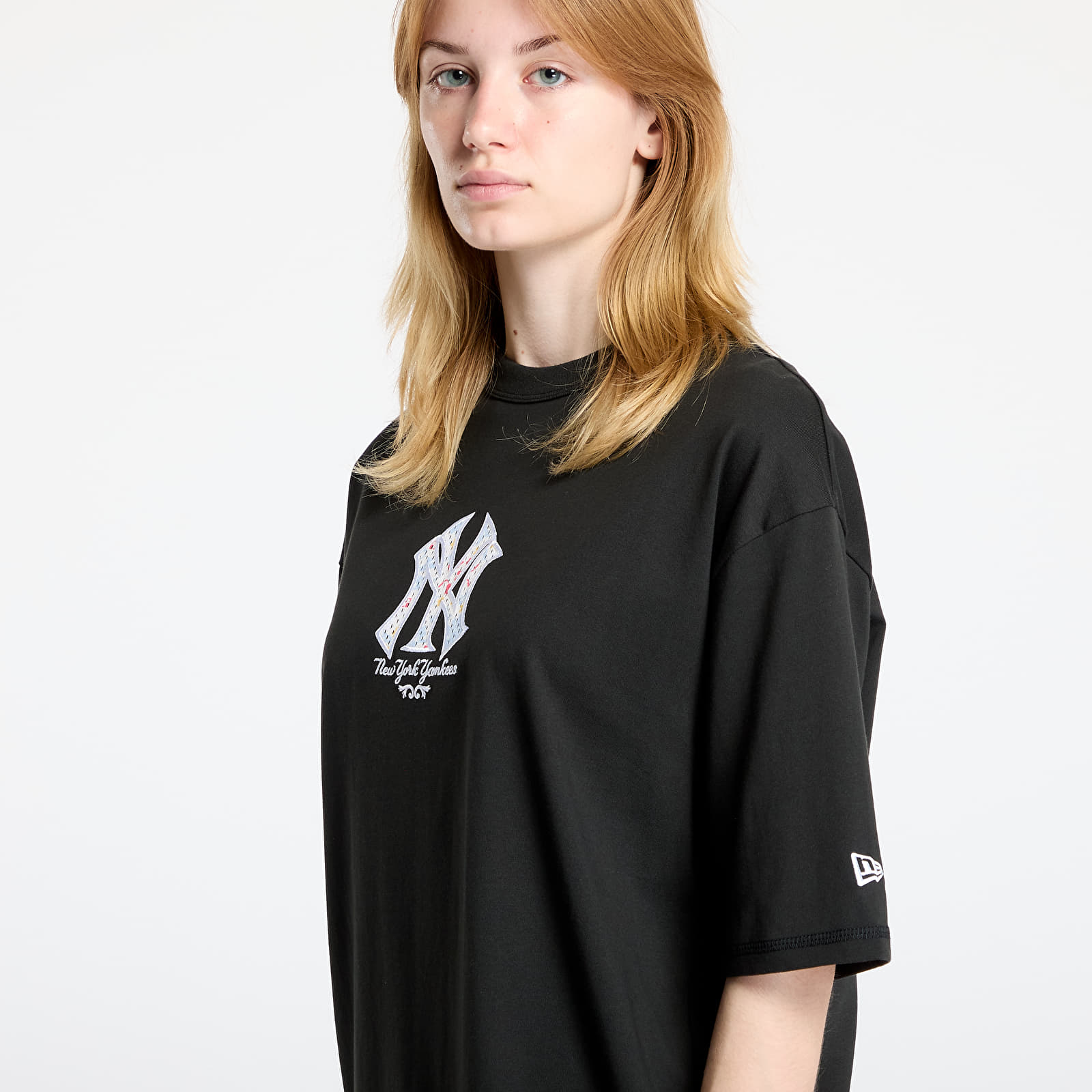 T-shirts New Era  New York Yankees MLB Infill Oversized Tee UNISEX Black