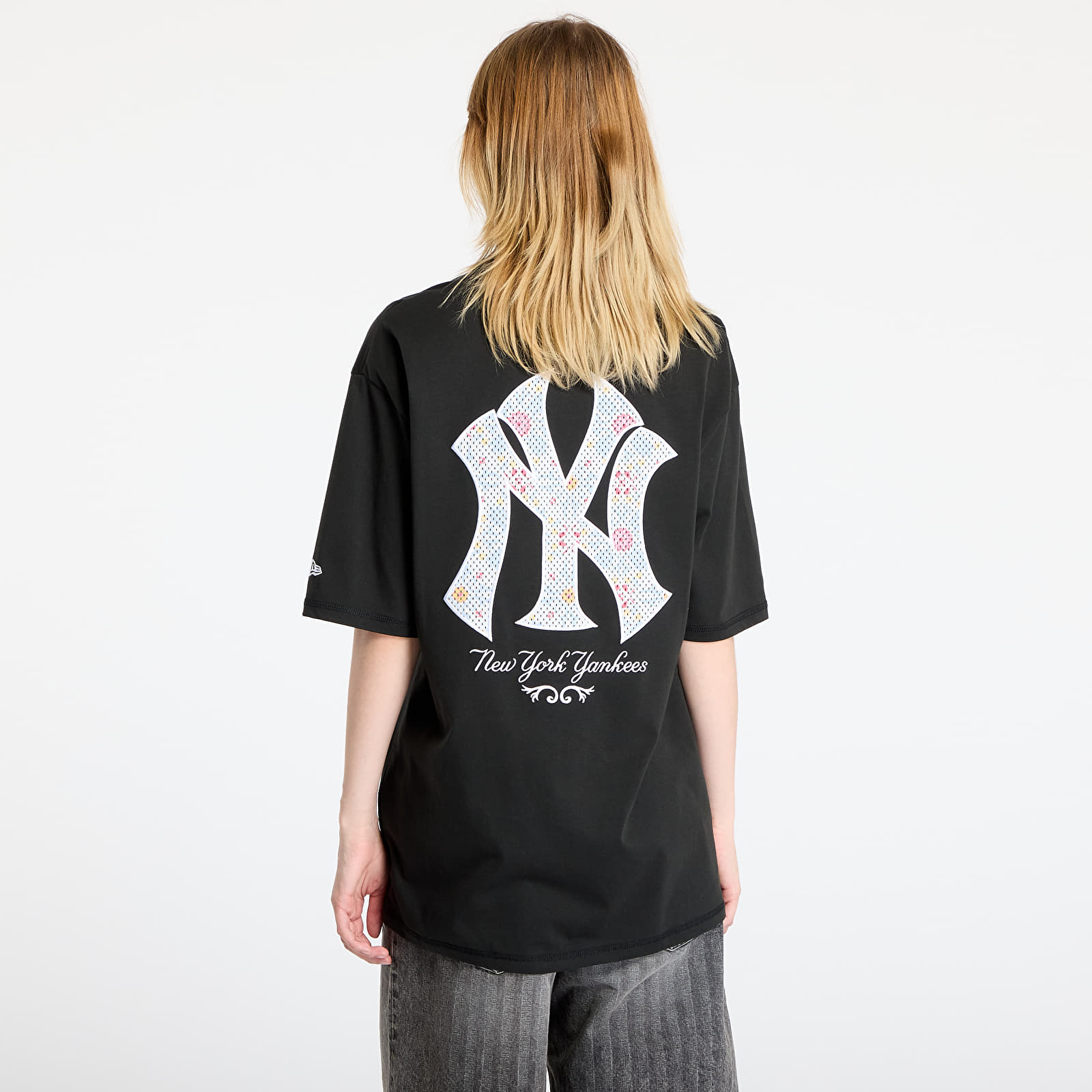 T-shirts New Era  New York Yankees MLB Infill Oversized Tee UNISEX Black