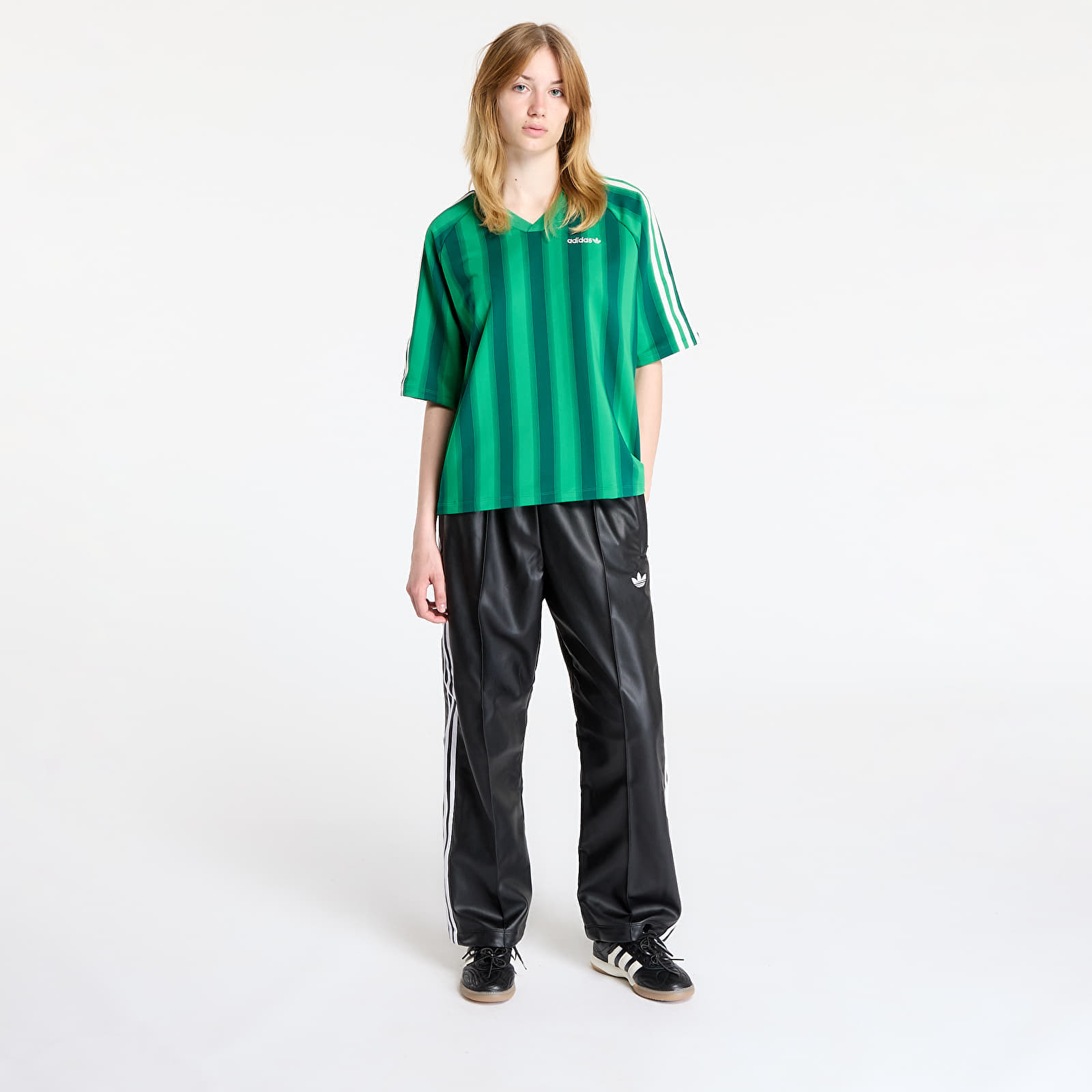 T-shirt adidas Loose Linear T-Shirt Green S