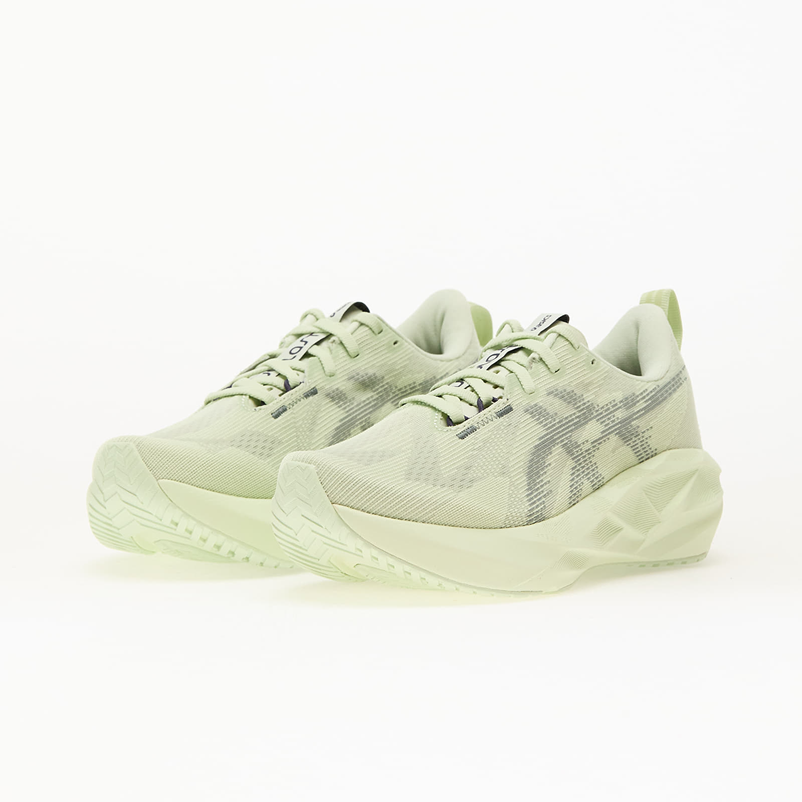 Women's sneakers and shoes Asics Novablast 5 Whisper Green/ Monument Blue
