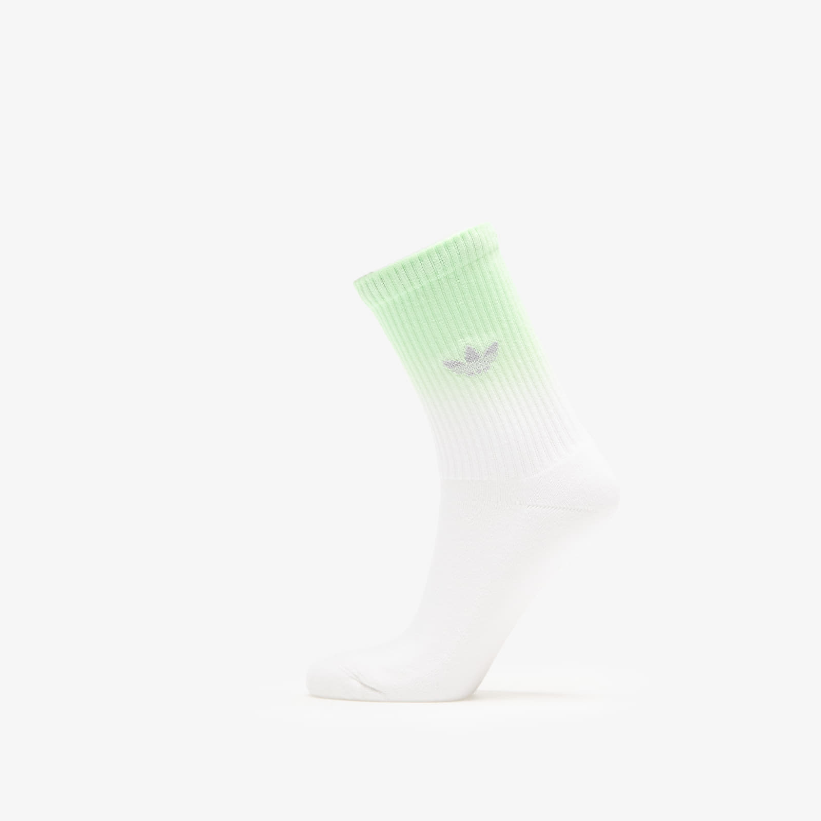 Calcetines para hombre adidas Ombre Crew Socks 3-Pack White/ Pulse Lime