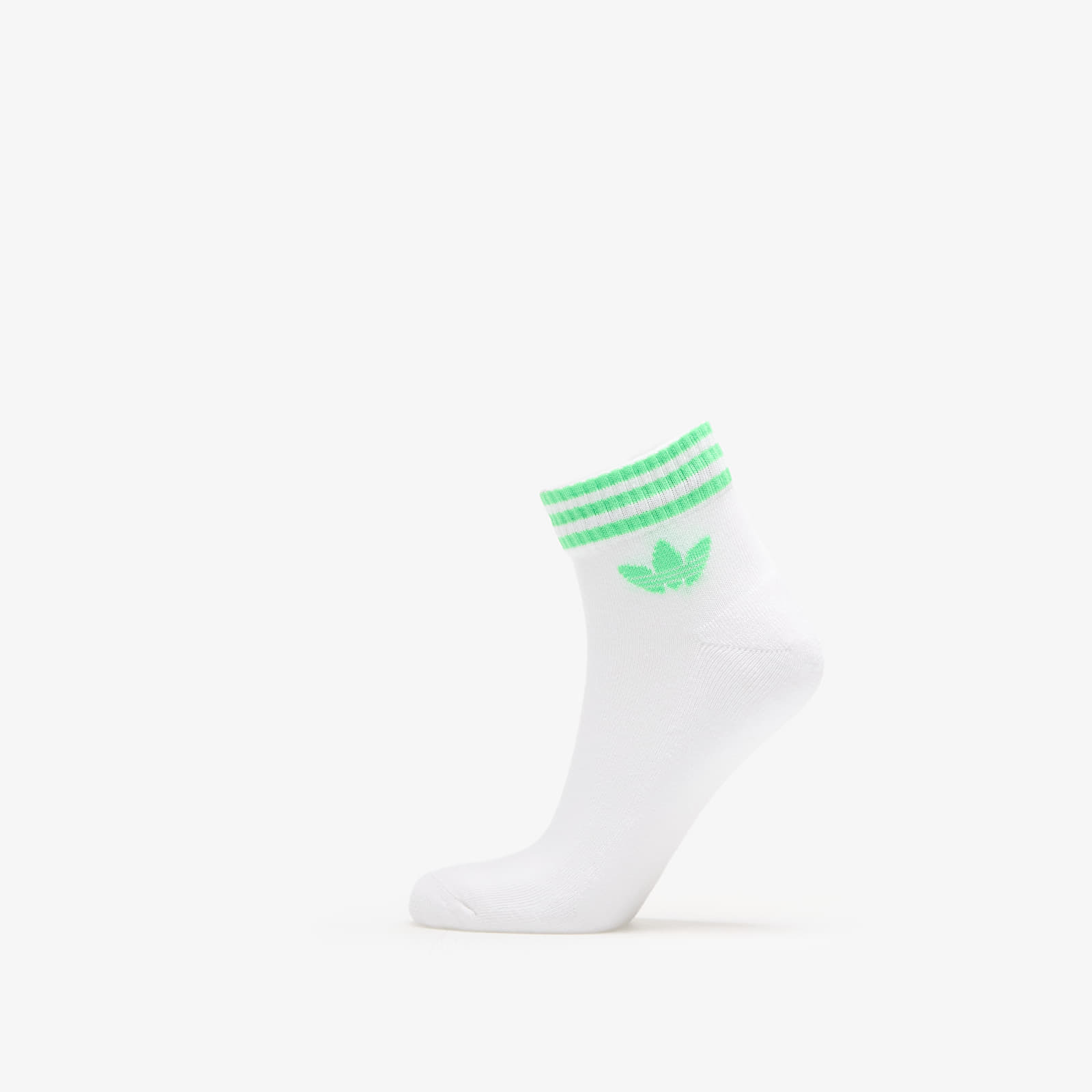 adidas 3S Ankle S 3-Pack White/ Lucid Blue/ Scrgrn M