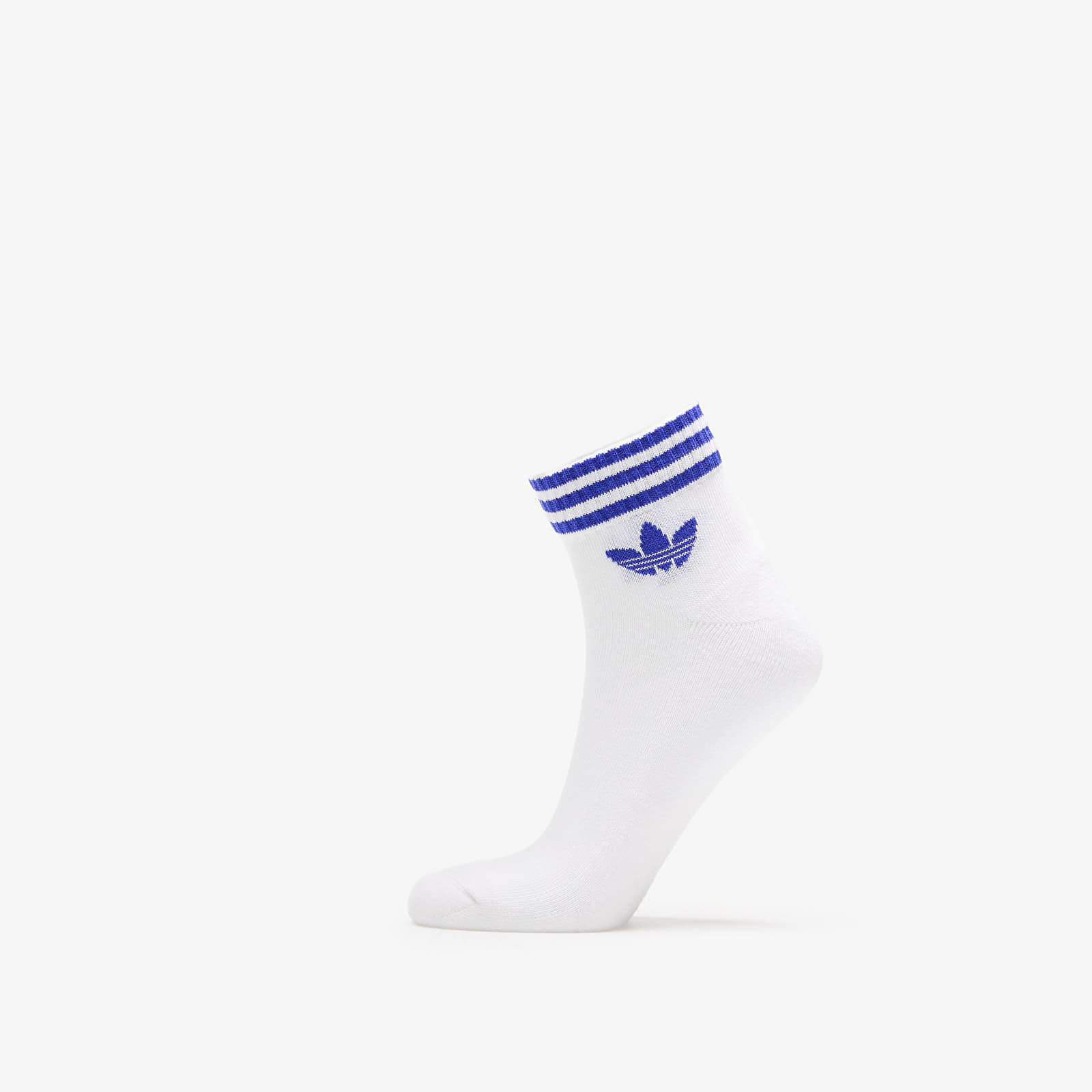 adidas 3S Ankle S 3-Pack White/ Lucid Blue/ Scrgrn L