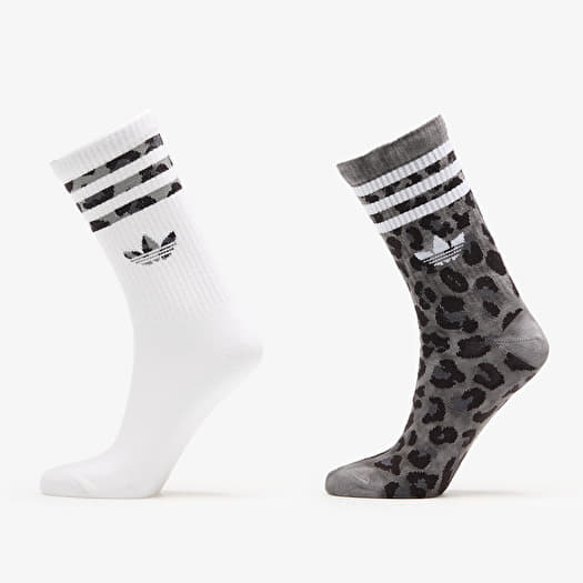 Ponožky adidas Leo Crew S 2-Pack Carbon/ Black