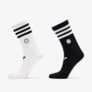 adidas Football Crew Socks 2-Pack White/ Black