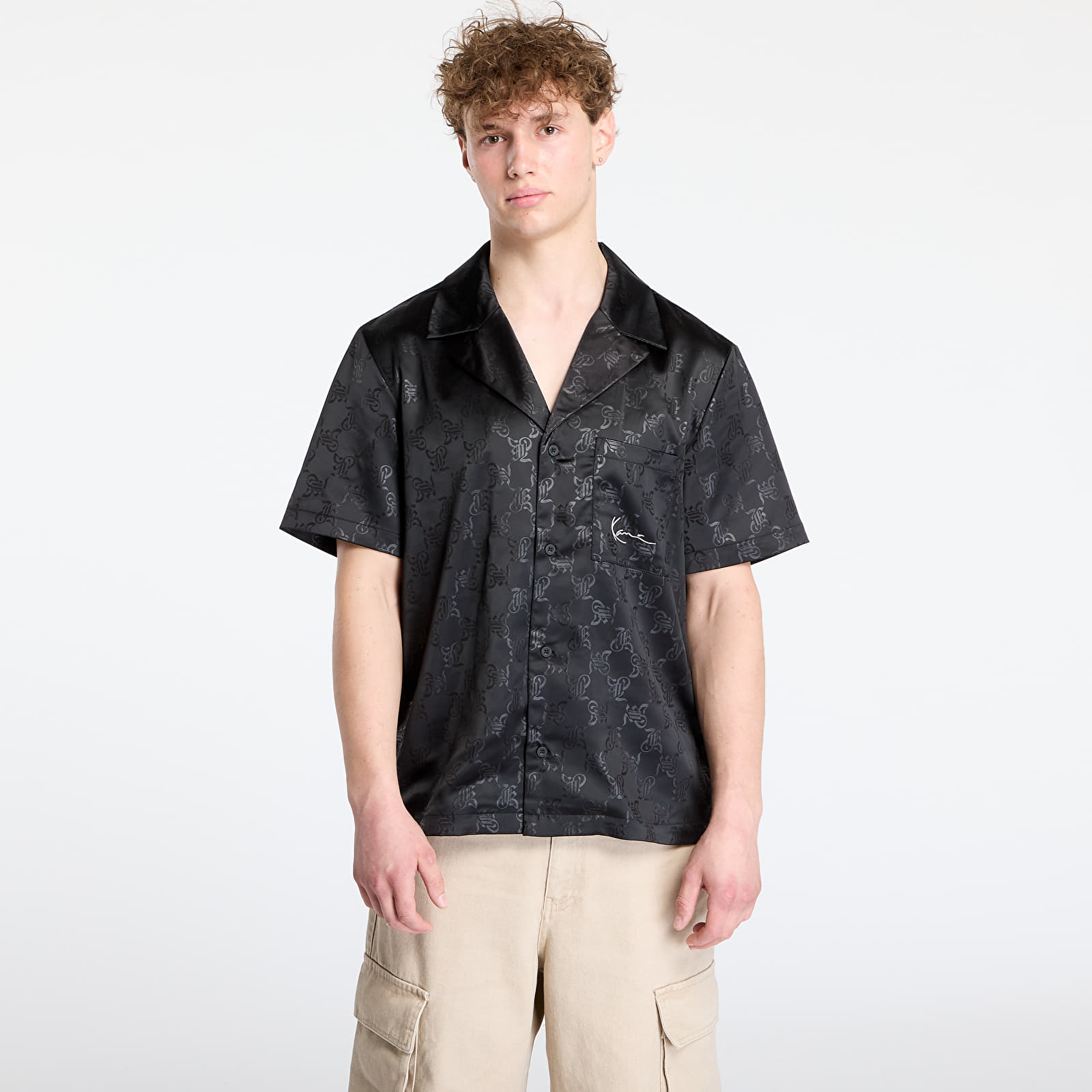 Skjortor Karl Kani Signature Aop Resort Shirt Black