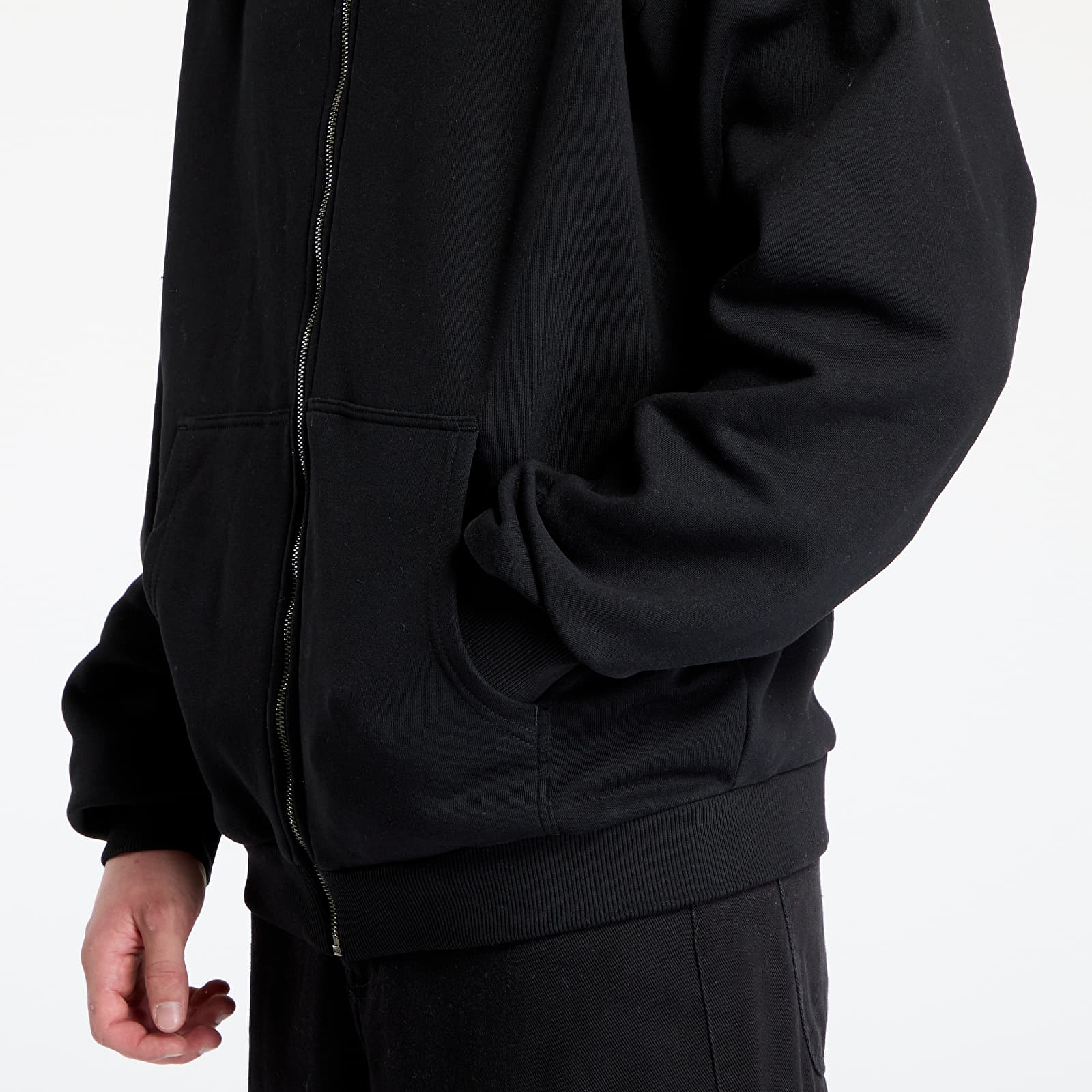 Dukserice Karl Kani Chest Signature Essential Zip Hoodie Black