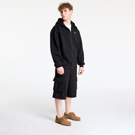 Karl Kani Chest Signature Essential Zip Hoodie Black | Queens