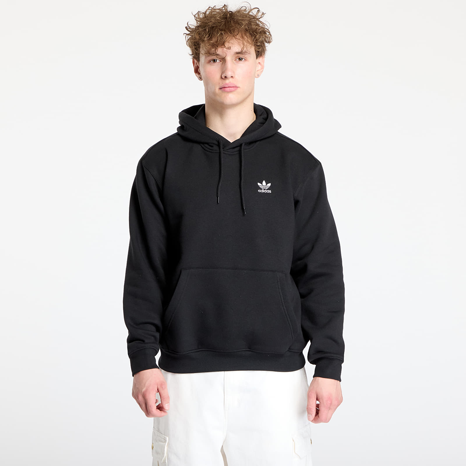Kapuutsikud ja kampsunid adidas Trefoil Essentials Loose Hoodie Black/ Black/ Black