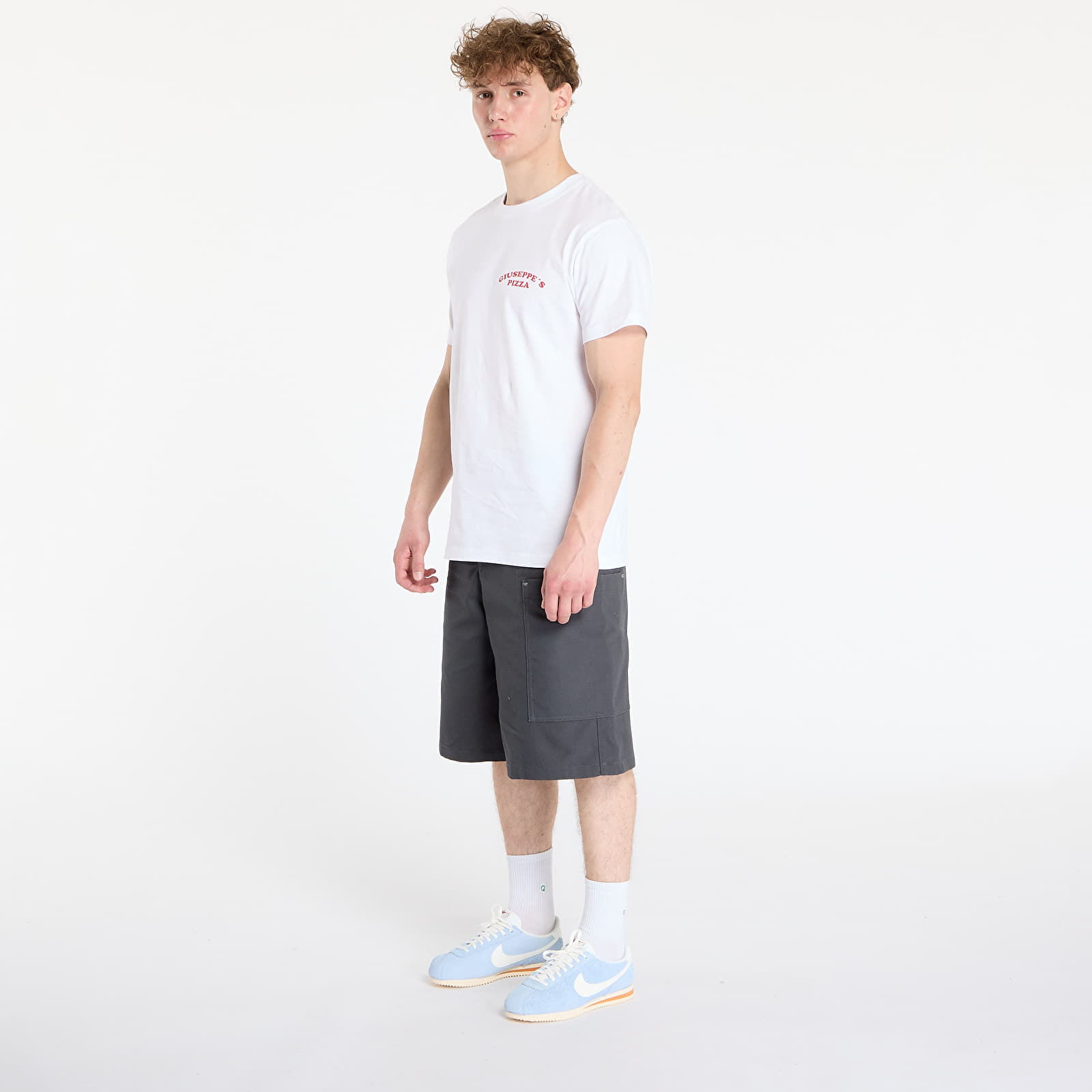 T-Shirts Urban Classics Giuseppe's Pizzeria Tee White
