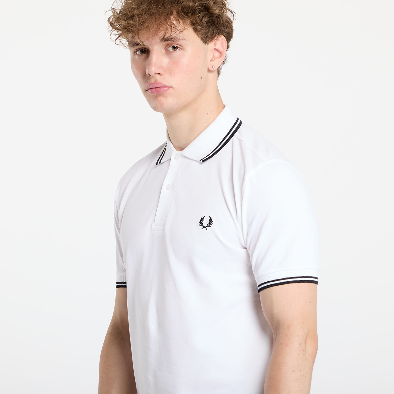 Camisetas FRED PERRY Twin Tipped Short Sleeve Tee White