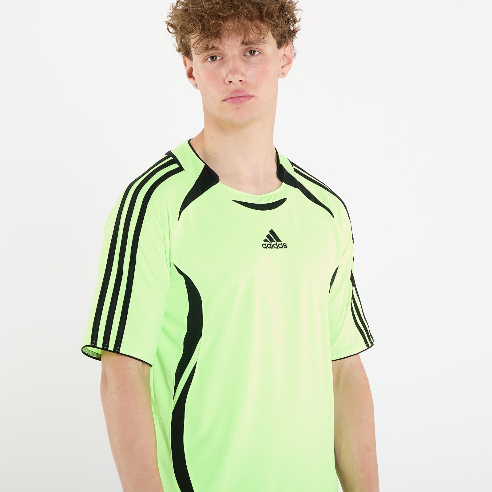 T-shirts för män adidas Teamgeist Adicolor T-Shirt Signal Green/ Black