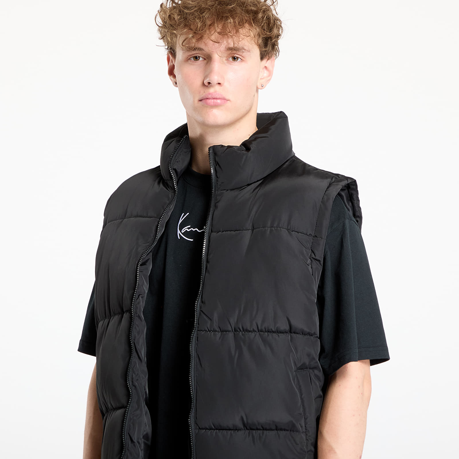 Vestid Urban Classics Block Puffer Vest Black