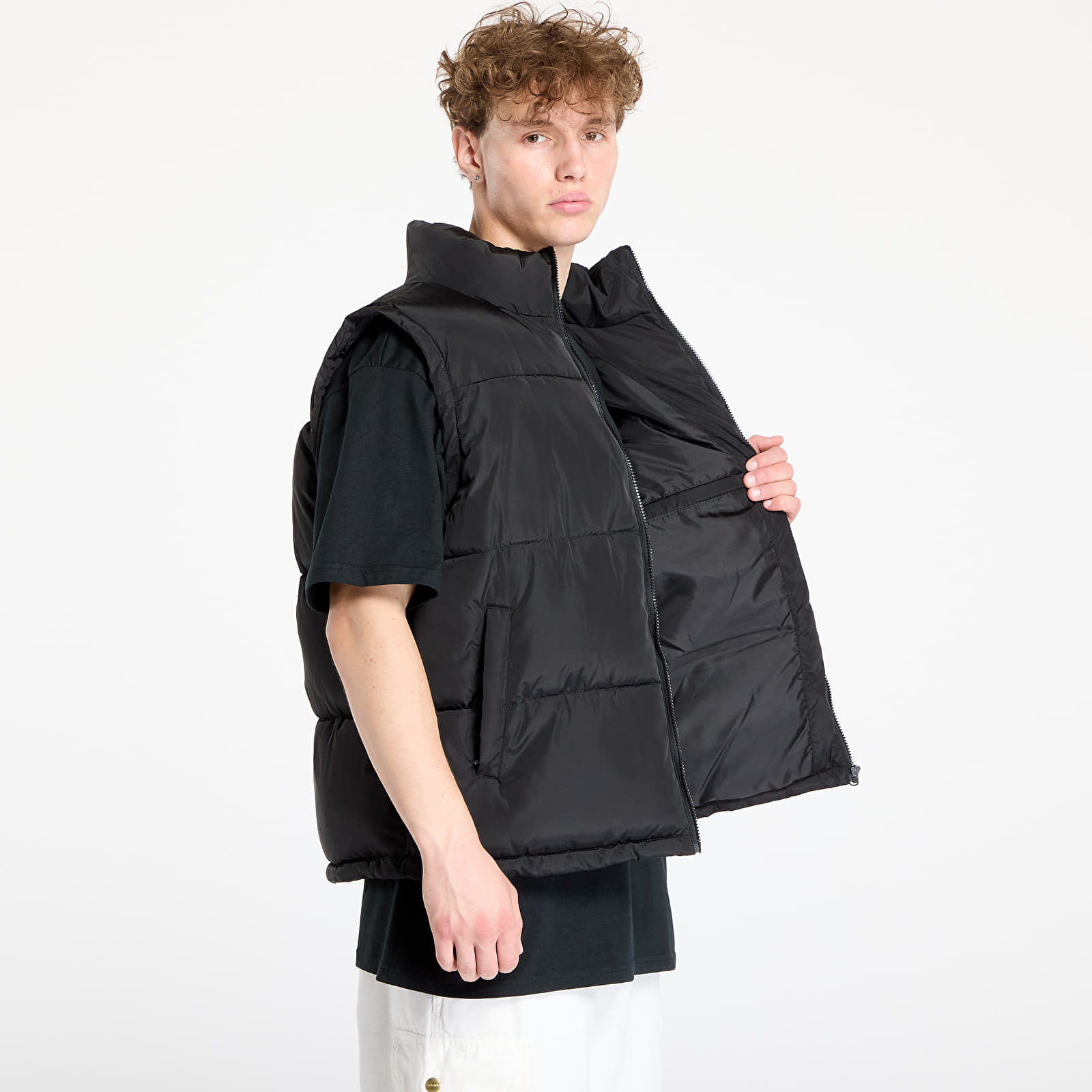 Vestid Urban Classics Block Puffer Vest Black