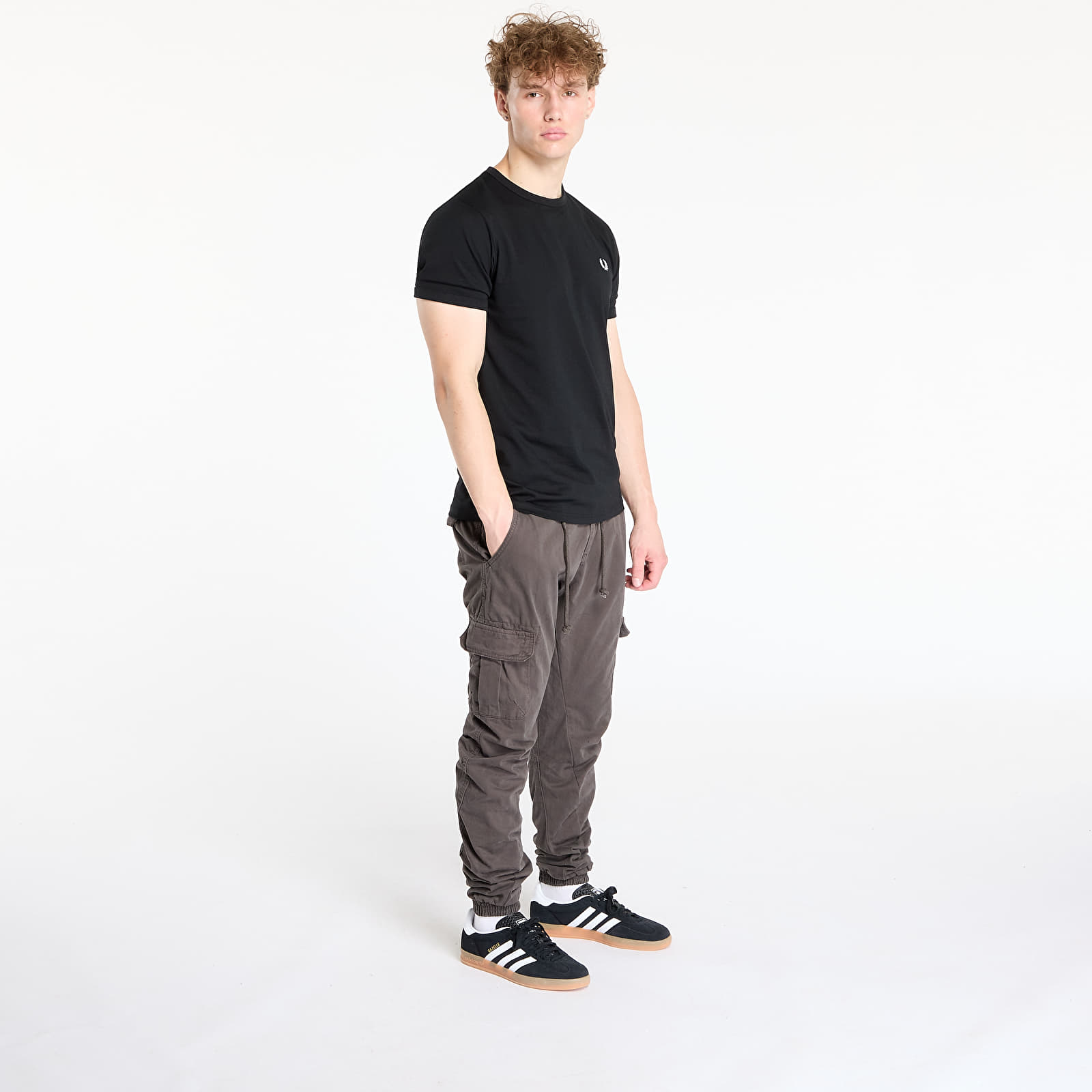 Cargo hlače Urban Classics Cargo Jogging Pants Grey