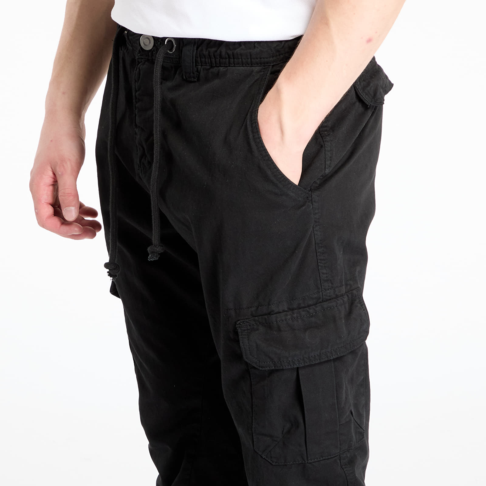 Cargo kalhoty Urban Classics Cargo Jogging Pants Black