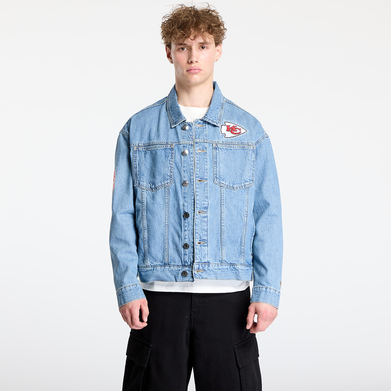 Meeste jakid New Era Kansas City Chiefs Denim Jacket UNISEX Rdm