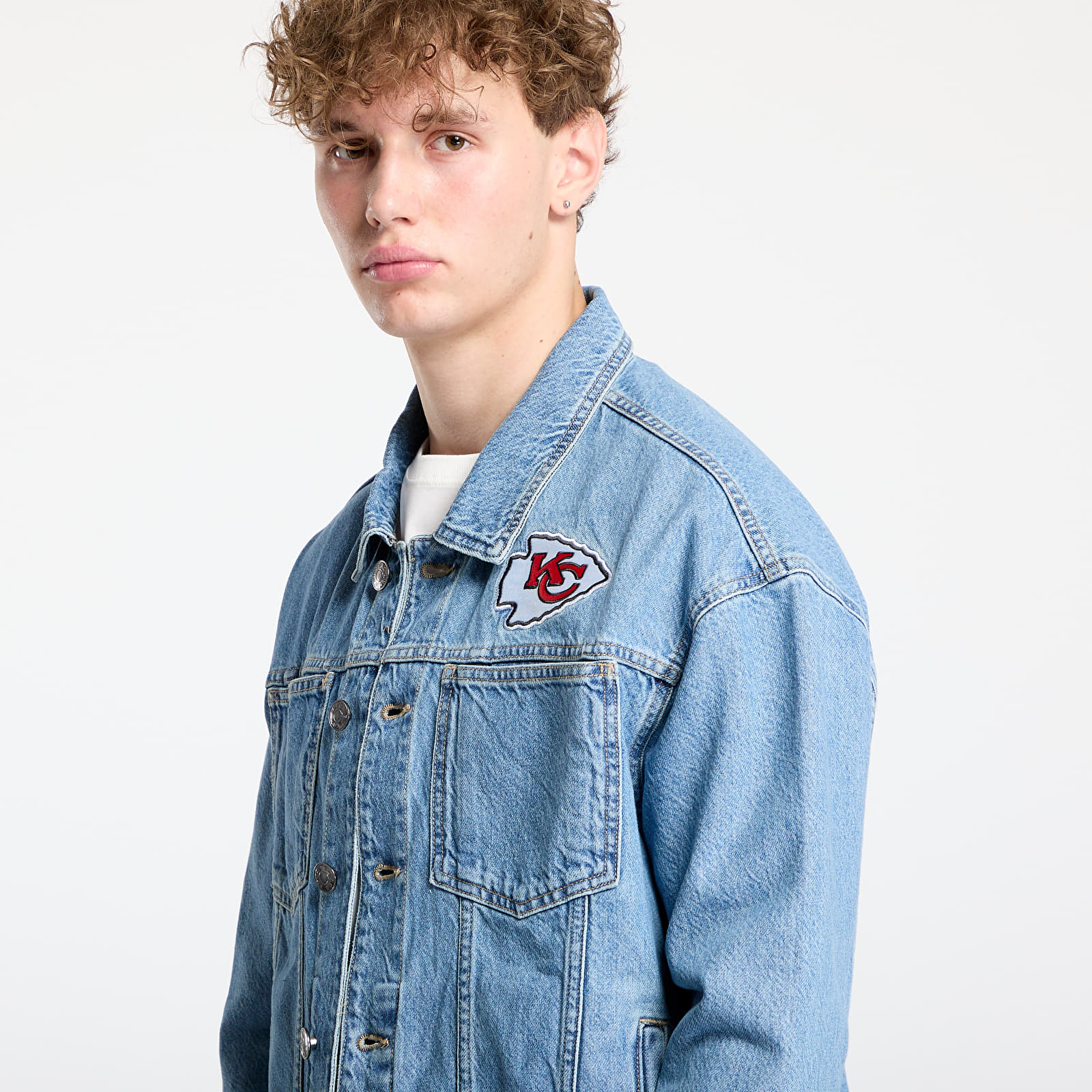 Meeste jakid New Era Kansas City Chiefs Denim Jacket UNISEX Rdm