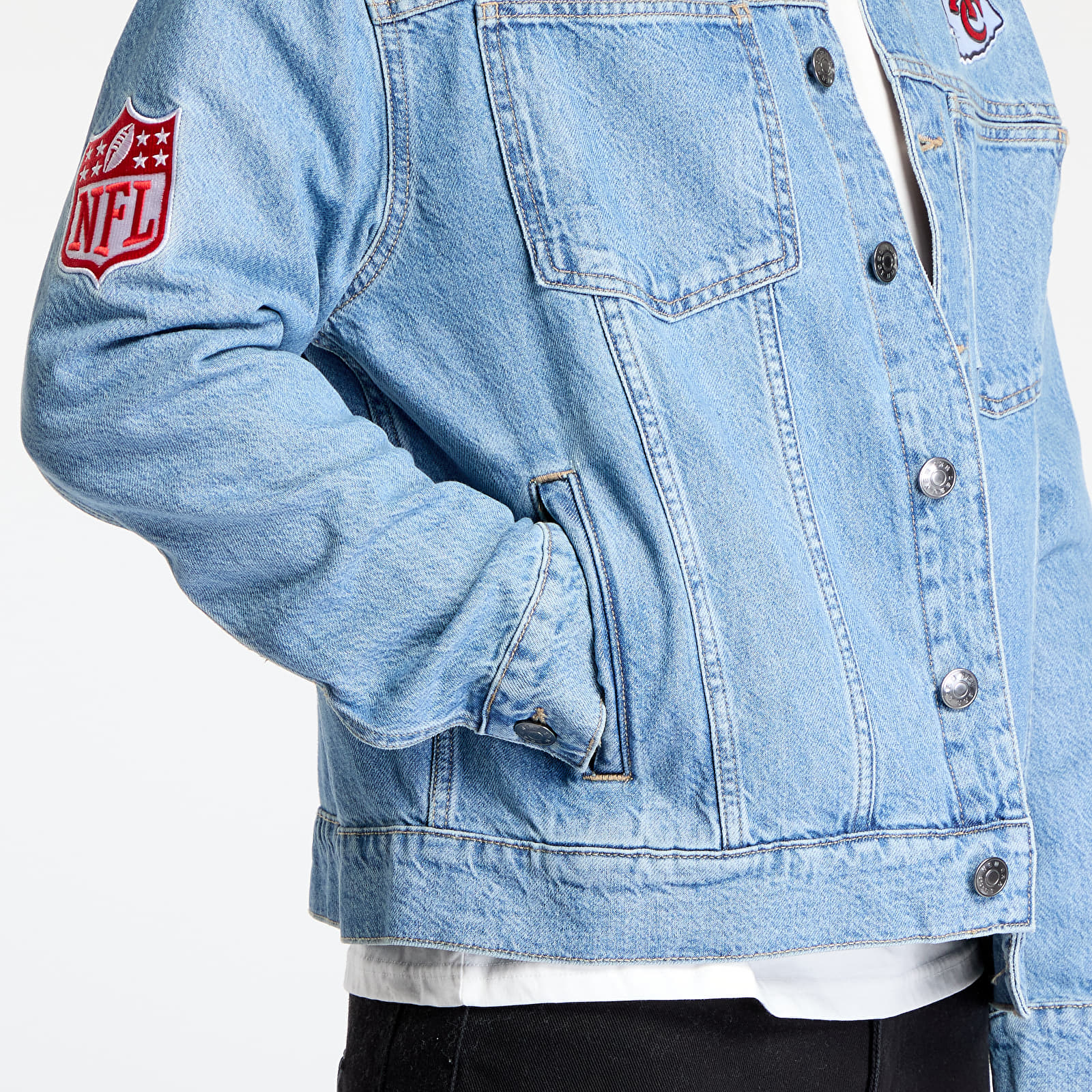 Meeste jakid New Era Kansas City Chiefs Denim Jacket UNISEX Rdm