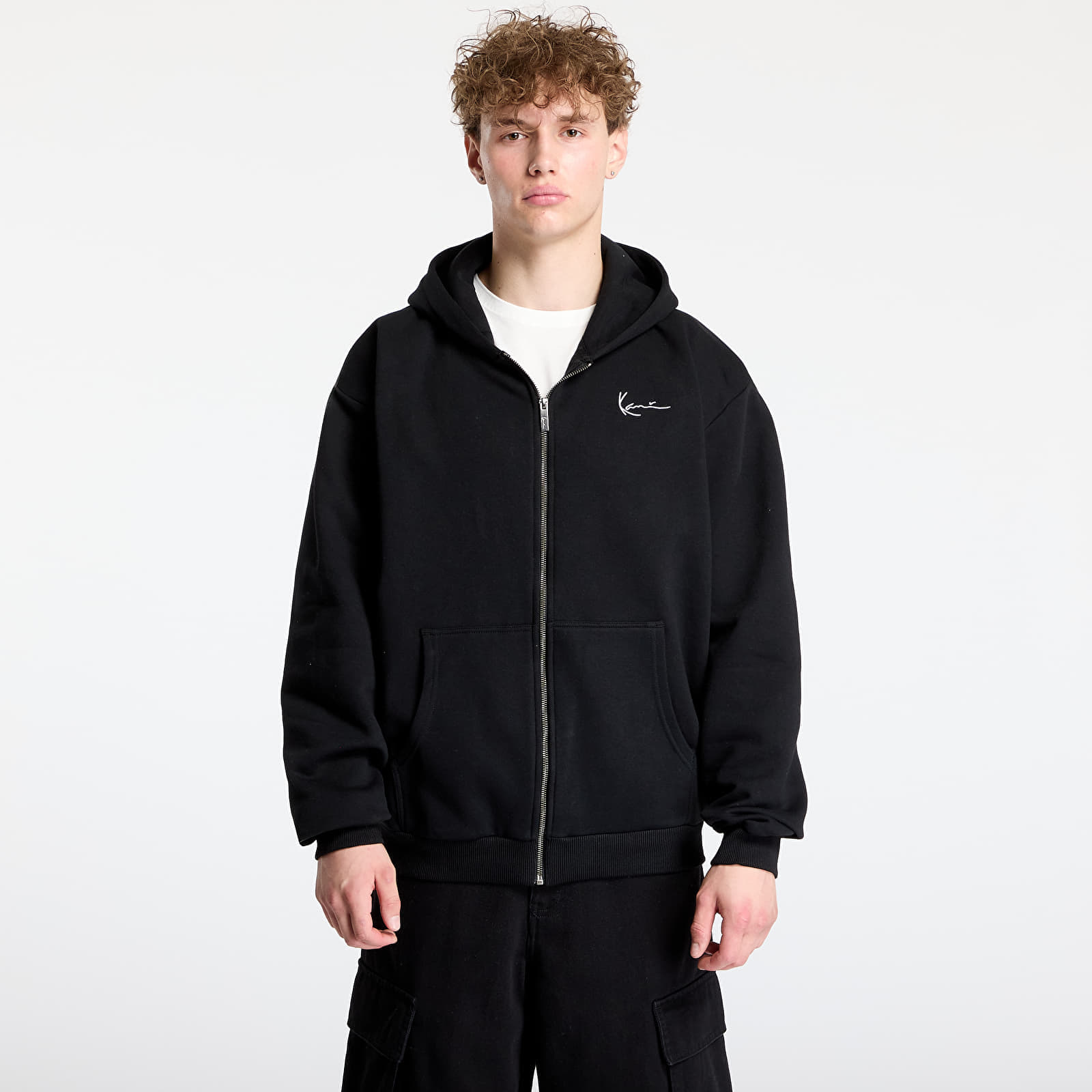 Sweatshirt Chest Signature Essential Zip Hoodie S - Karl Kani - Modalova