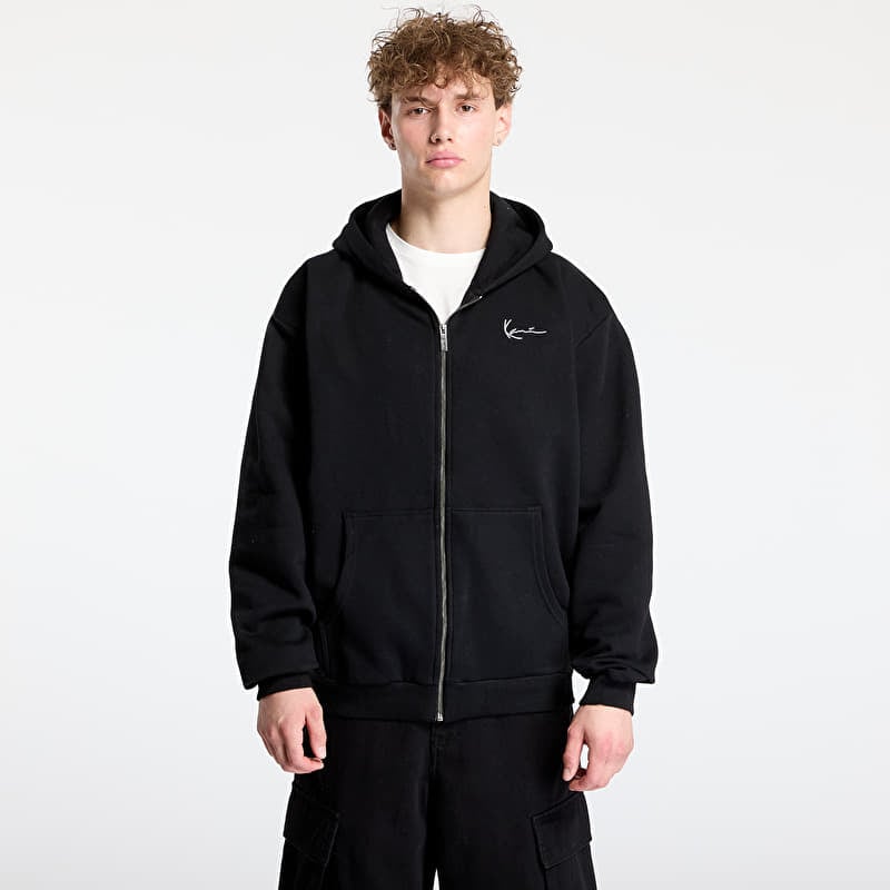 Sweatshirt Karl Kani Chest Signature Essential Zip Hoodie Black