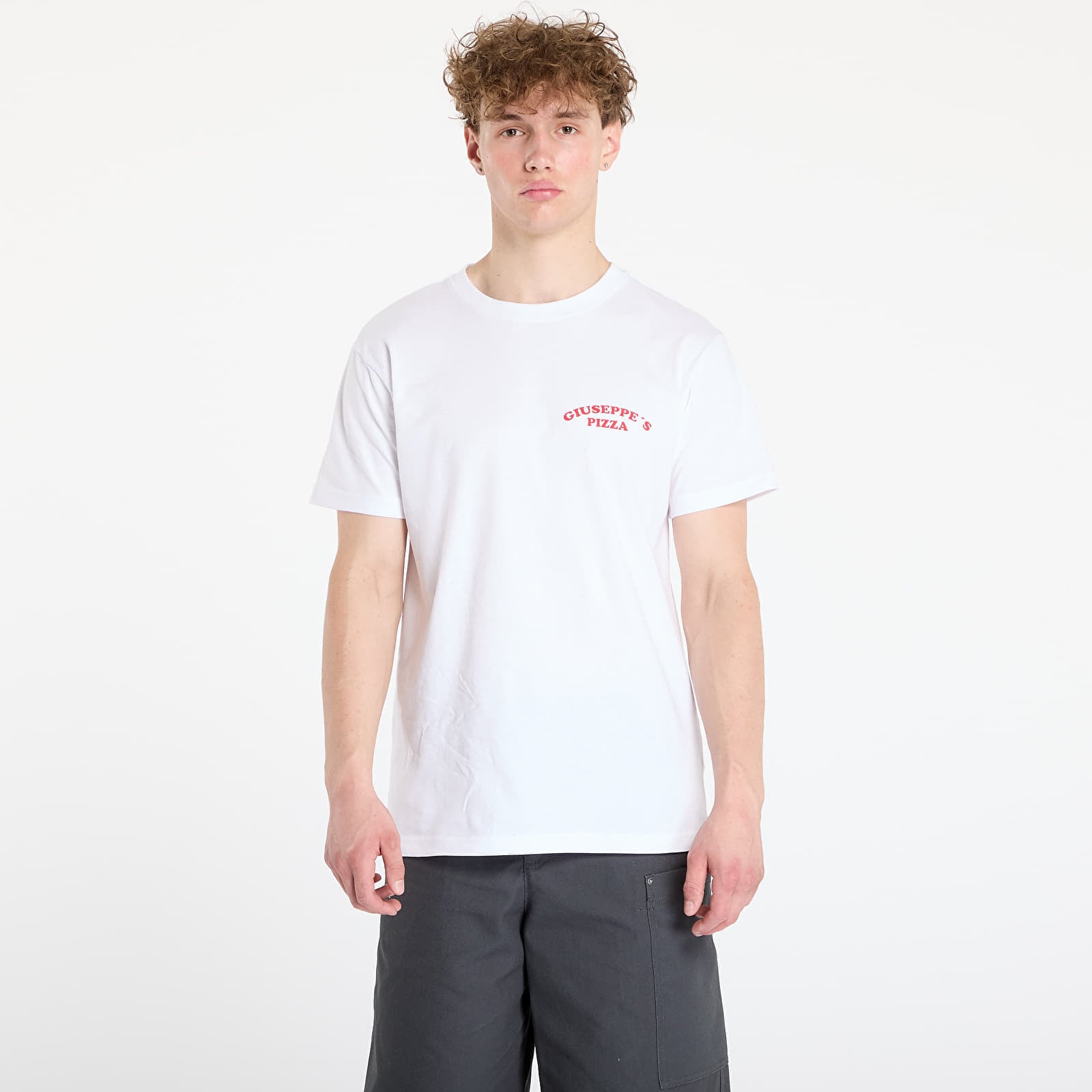 Tricou Urban Classics Giuseppes Pizzeria Tee White S