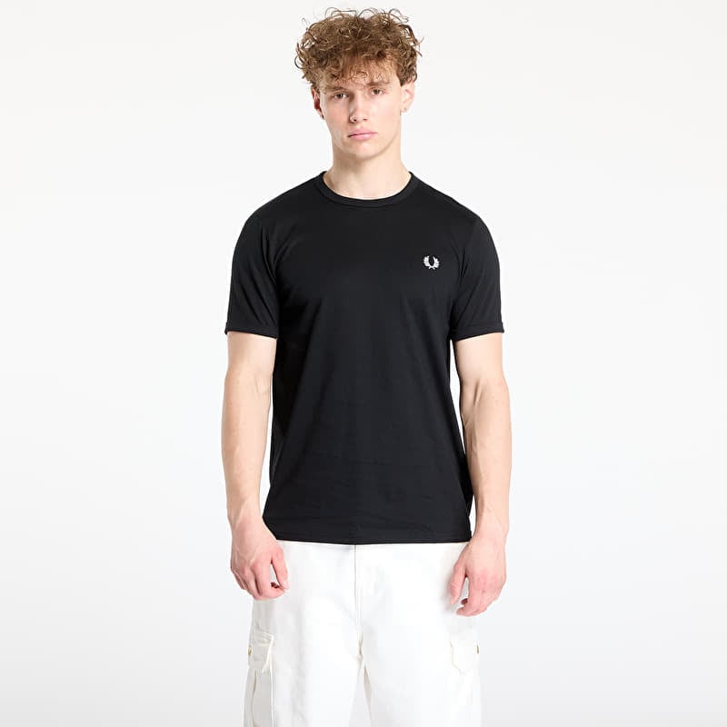 T-Shirt FRED PERRY Ringer Tee Black