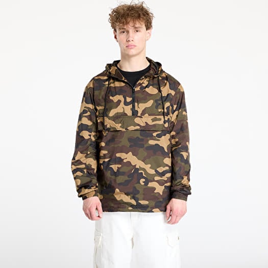 Windjack Urban Classics Camo Pull Over Windbreaker Camo Green