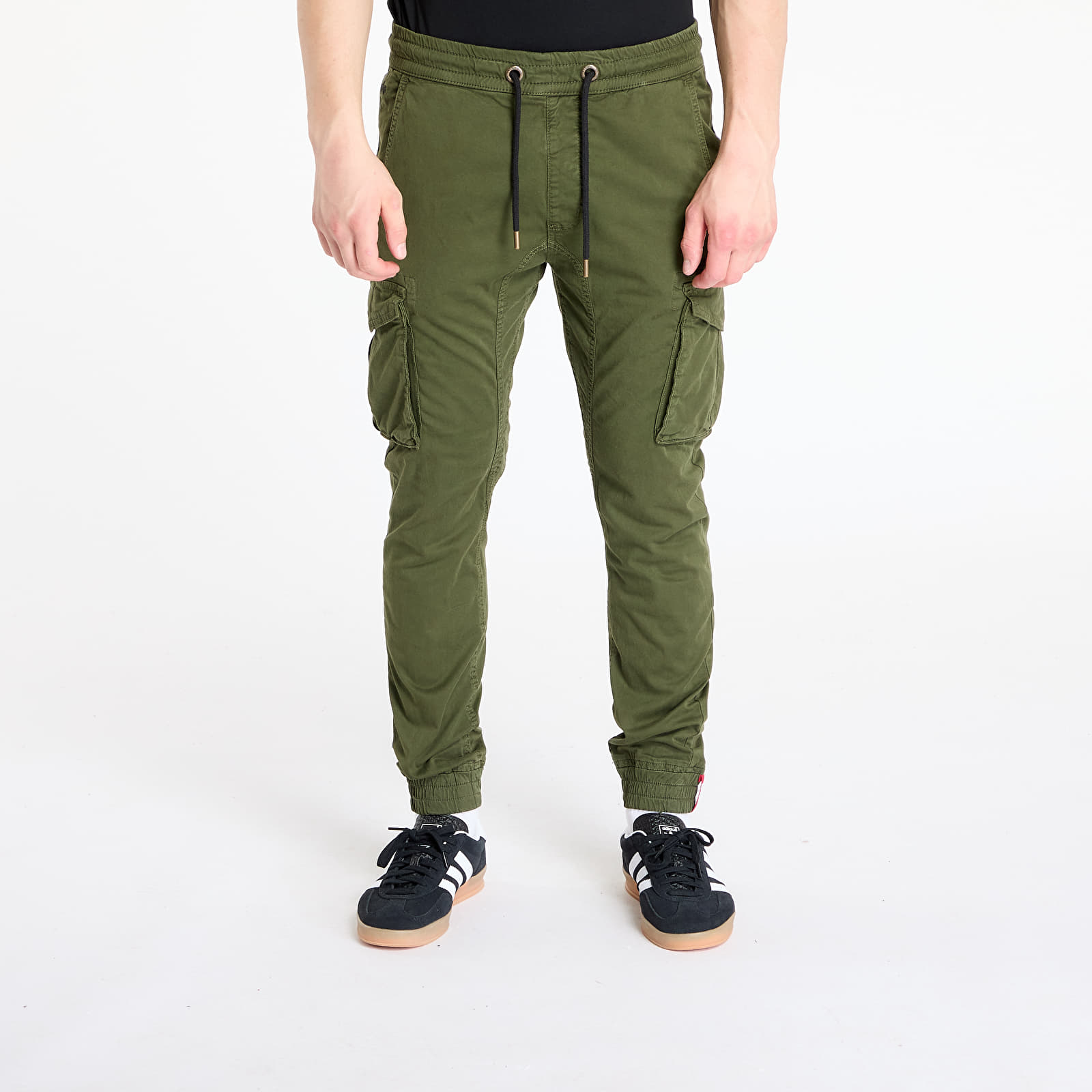 Püksid Alpha Industries Cotton Twill Jogger Dark Olive