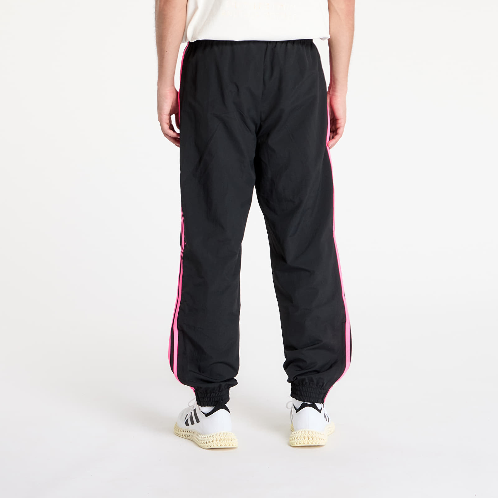 Bukser for menn adidas Adicolor Woven Firebird Track Tracksuit Bottoms Black/ Lucid Pink