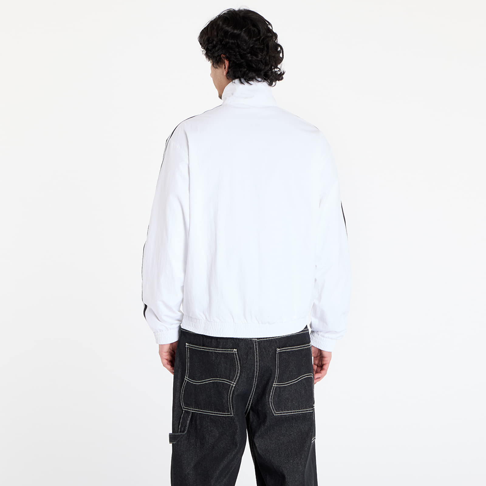 Herenjassen adidas Adicolor Woven Firebird Track Top White/ Black