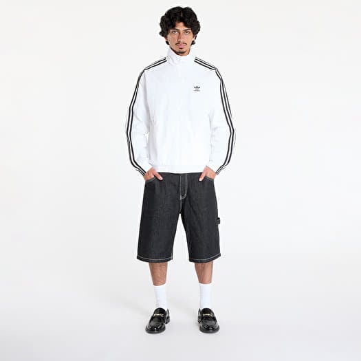 adidas Adicolor Woven Firebird Track Top White/ Black | Queens