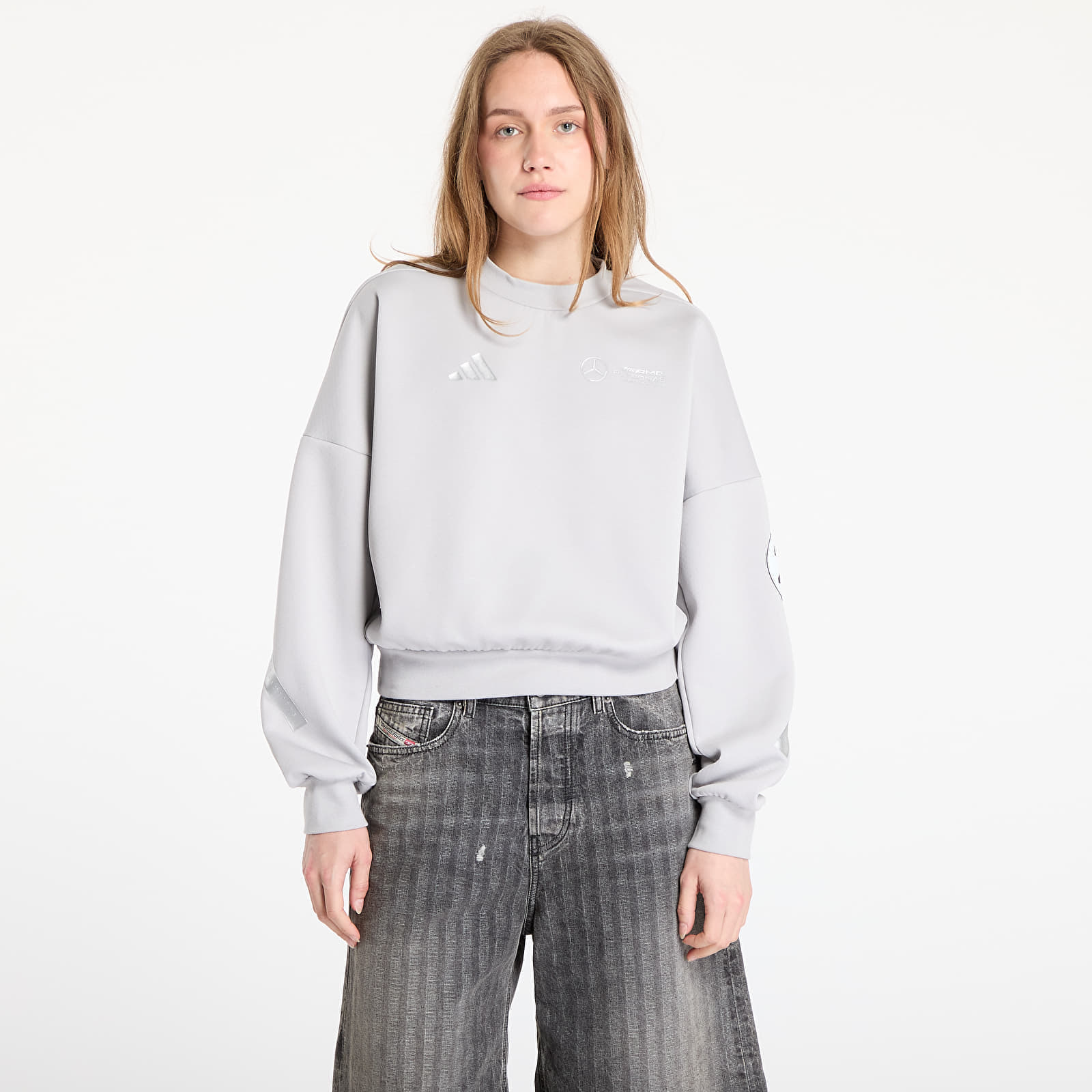 Sweatshirt adidas x Mercedes AMG Silver Sweatshirt Grey Two L
