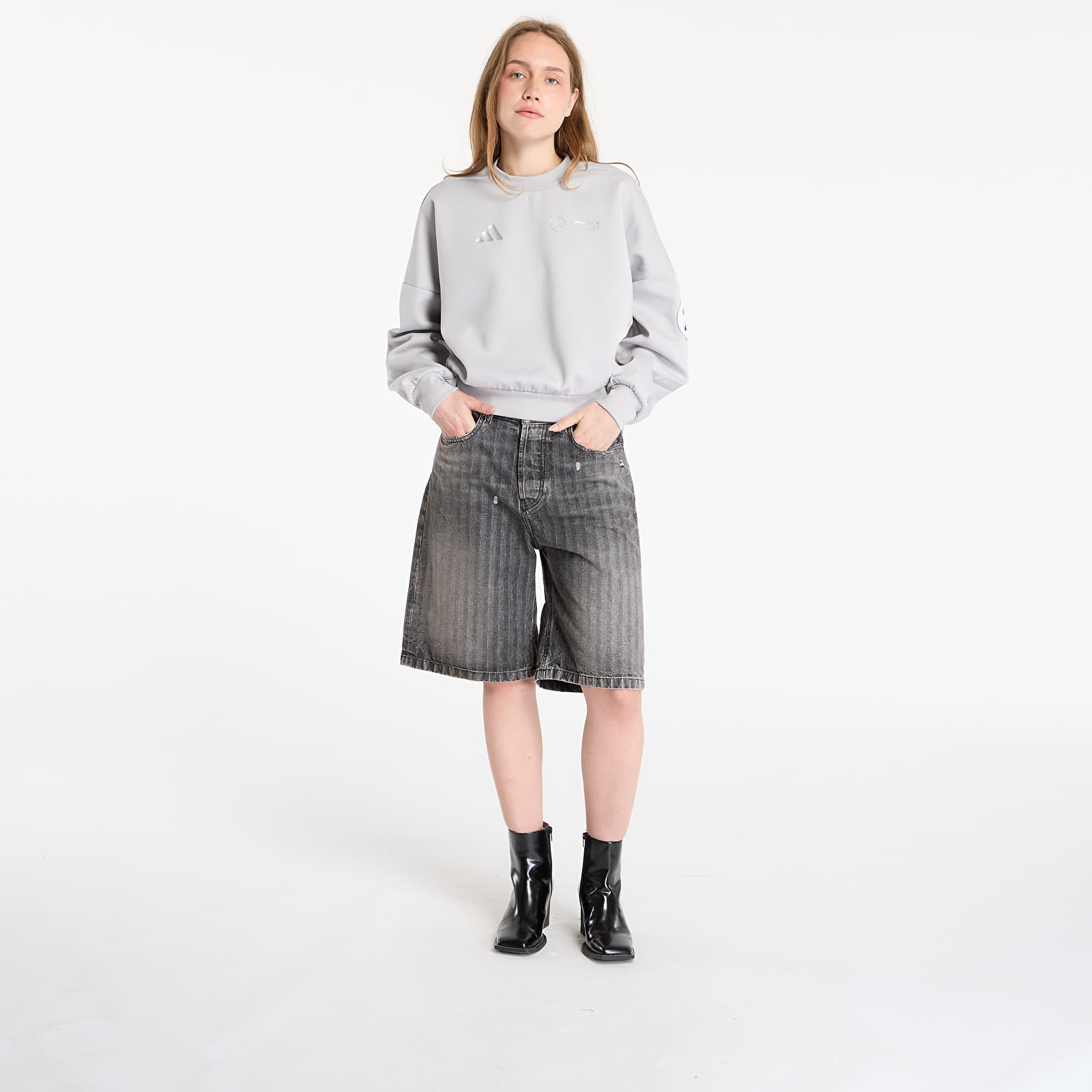 Sudaderas adidas x Mercedes AMG Silver Sweatshirt Grey Two