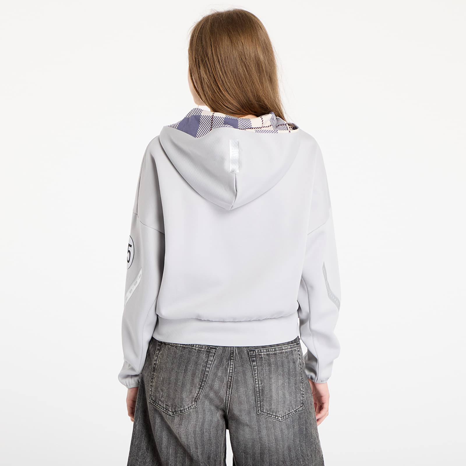 Sudaderas de mujer adidas x Mercedes AMG Silver Hoodie Grey Two