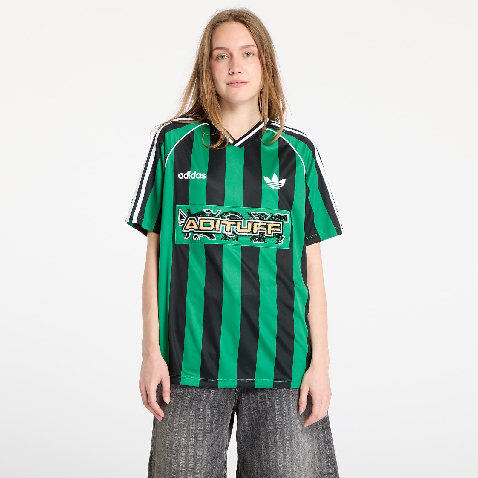Tricou adidas Originals Beads Jersey Green XS