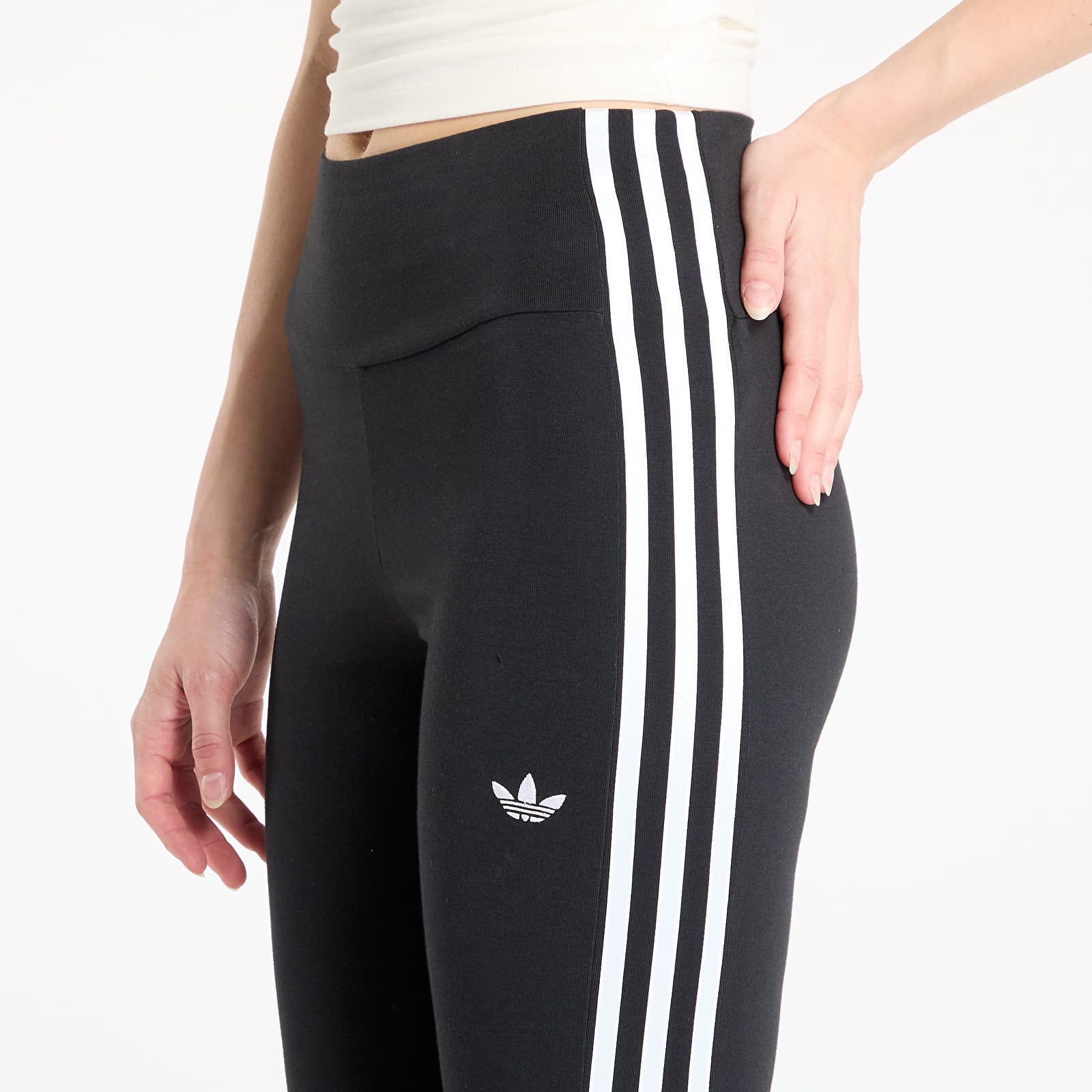 Women's Leggings adidas Adicolor 3-Stripes Leggings Black/ White