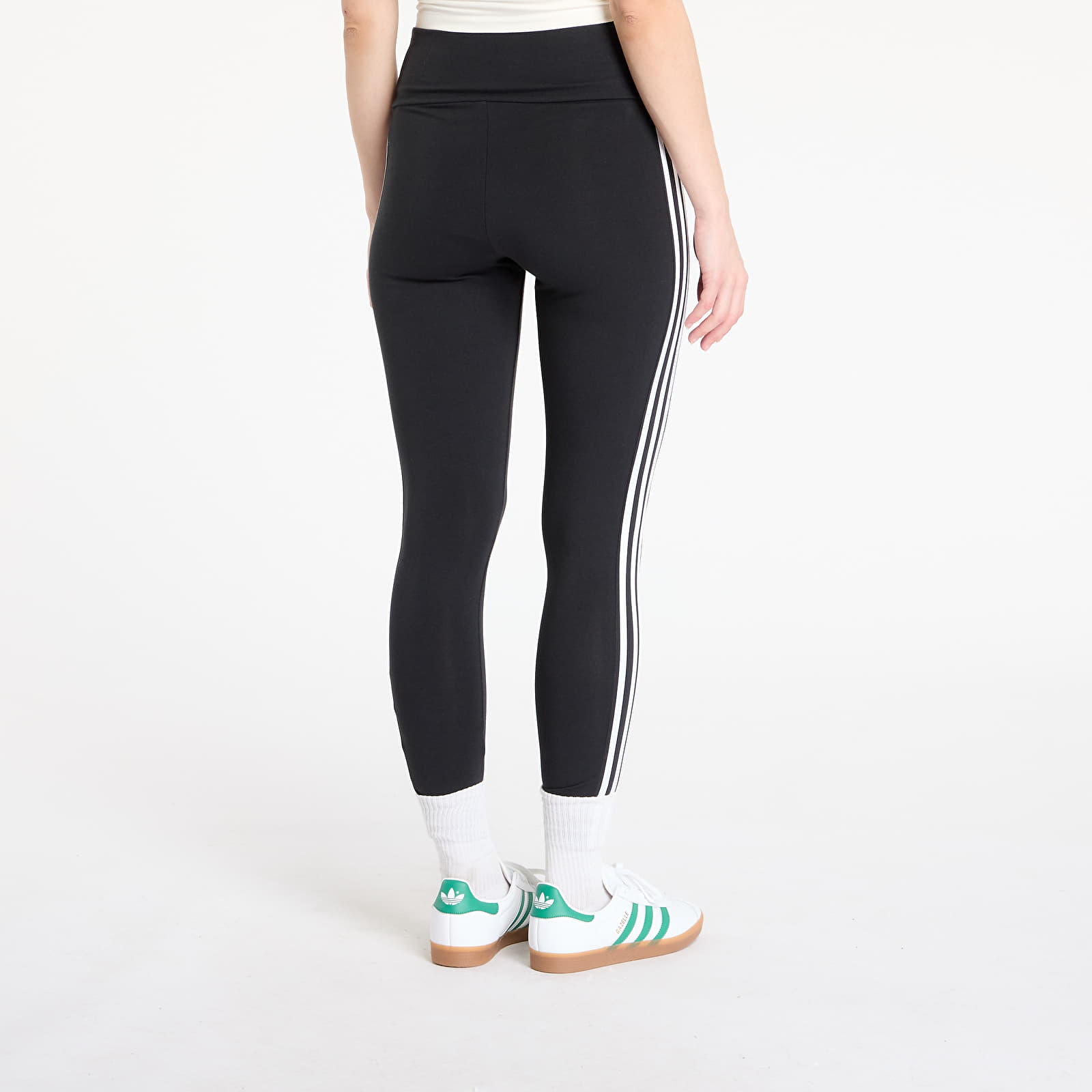 Women's Leggings adidas Adicolor 3-Stripes Leggings Black/ White
