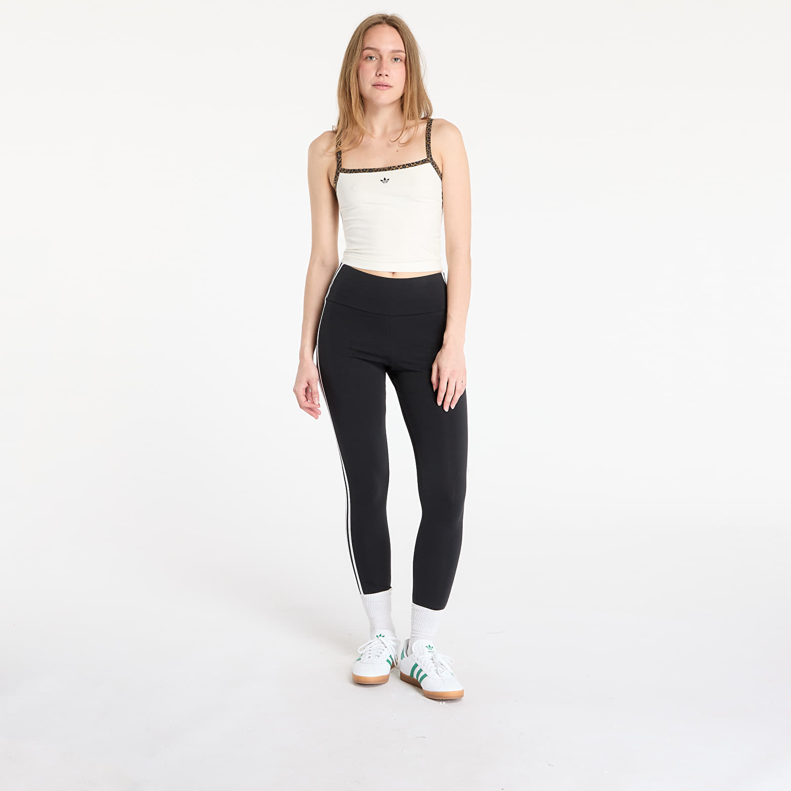 Women's Leggings adidas Adicolor 3-Stripes Leggings Black/ White