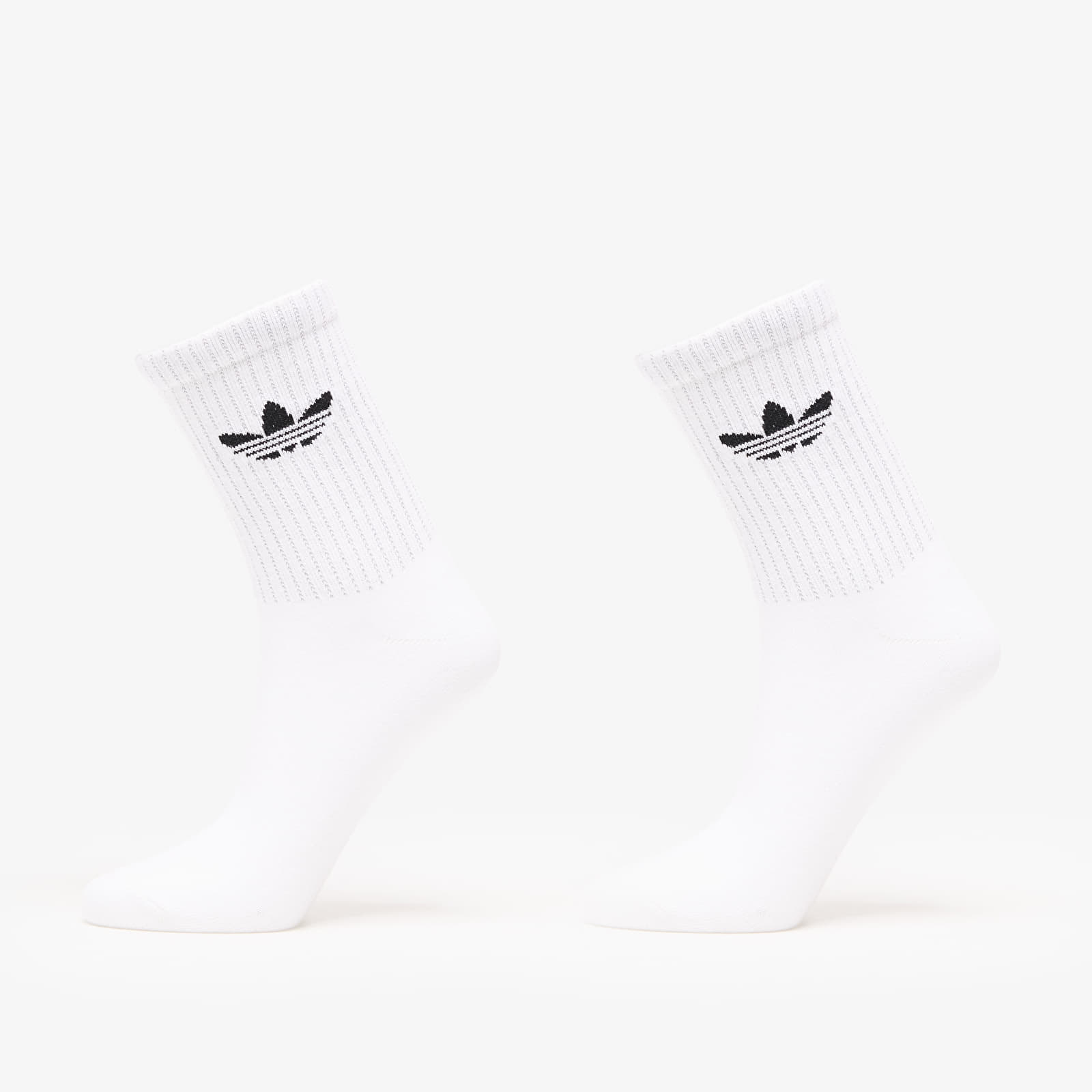 Calcetines para hombre adidas Reflective Crew Socks 2-Pack White/ Reflective Silver