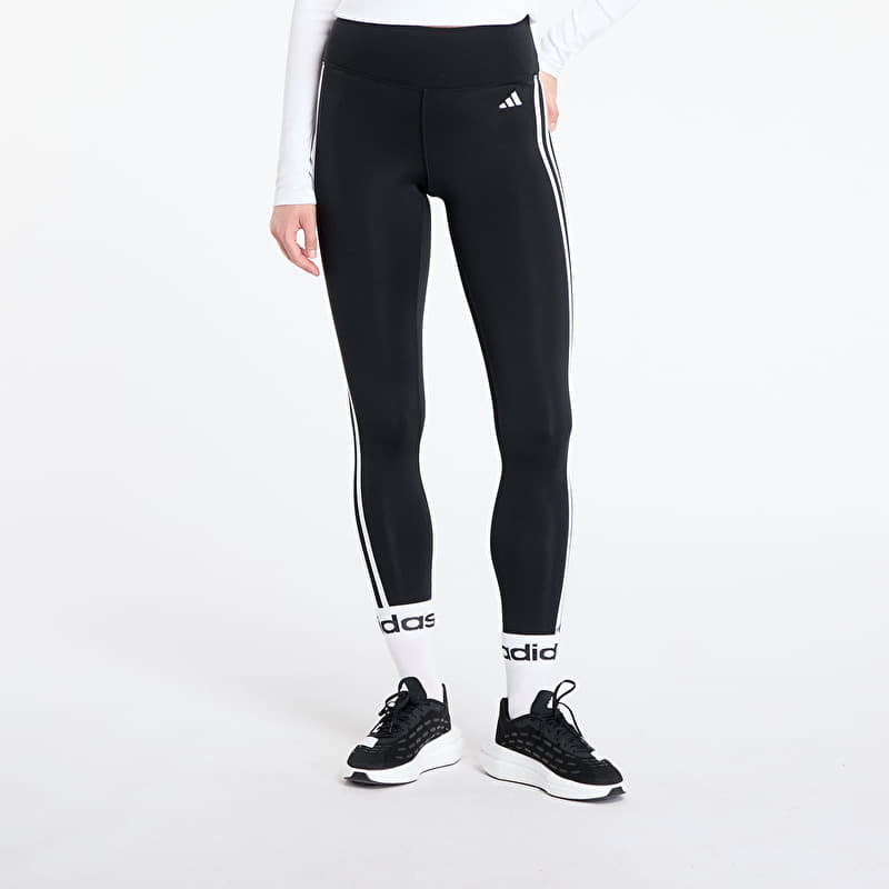 Leggings adidas Train Essentials 3-Stripes High-Waisted 7/8 Leggings Black/ Cream White/ Gum 3