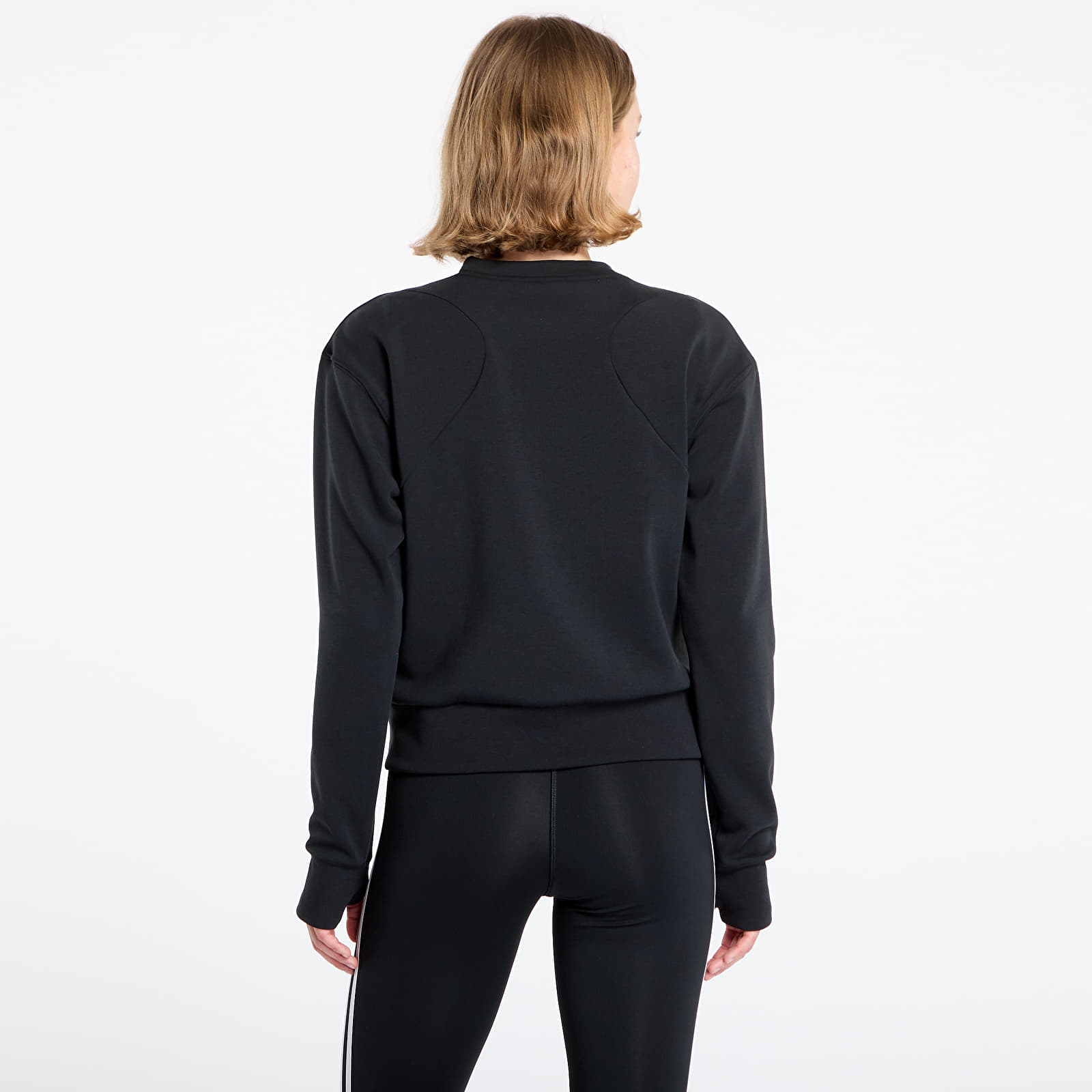 Sudaderas adidas Designed-for-Training Warm-Up Crewneck Sweatshirt Black/ Victory Blue/ Magic Beige